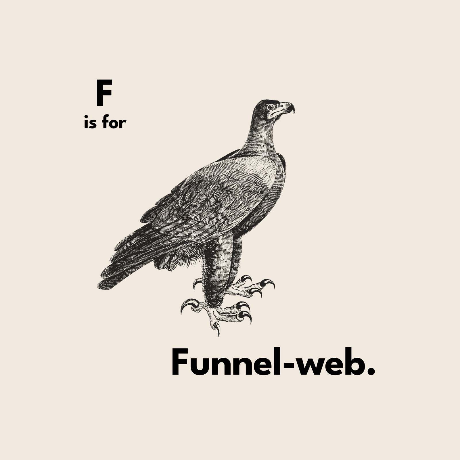F Is For Funnel Web Tee