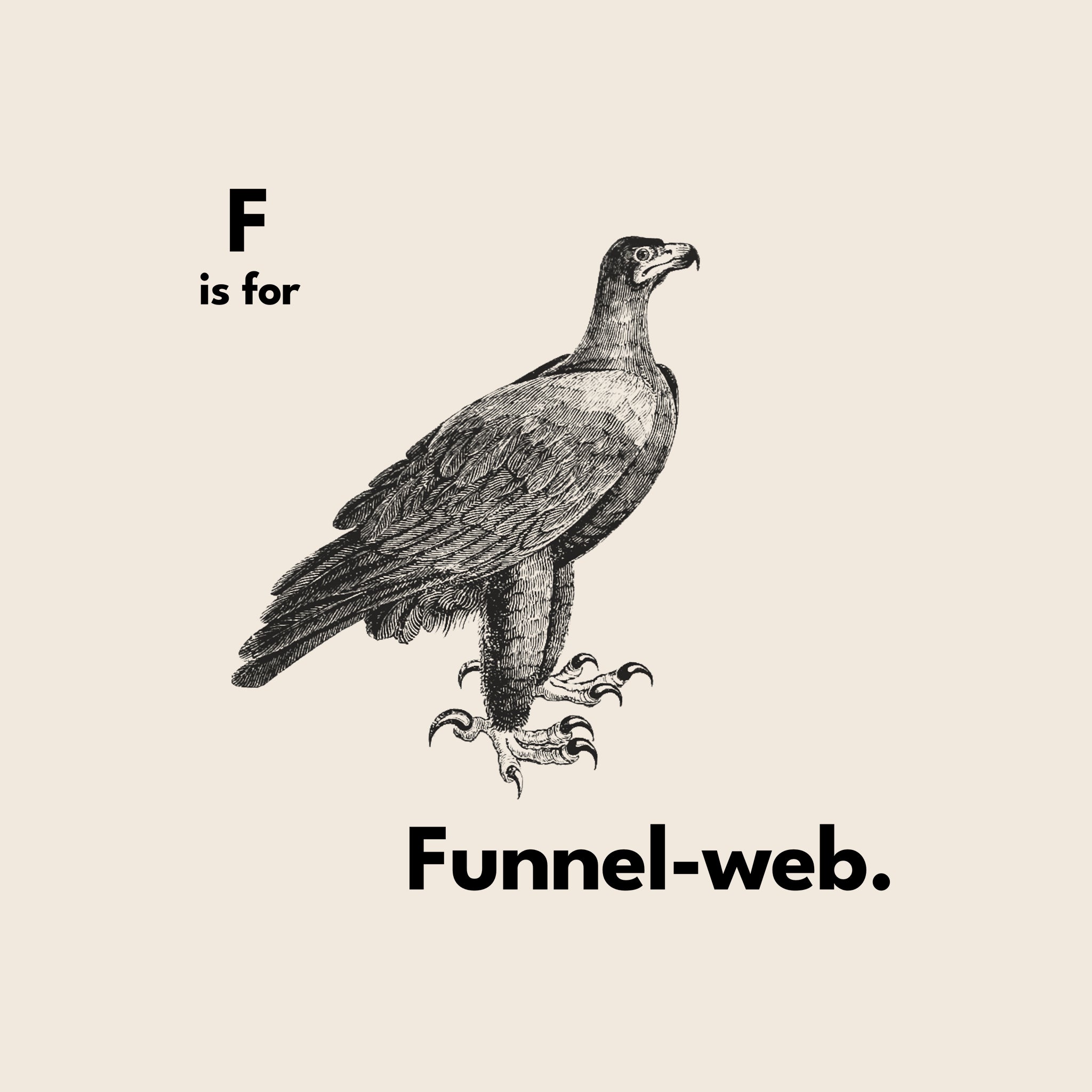 F Is For Funnel Web Tee