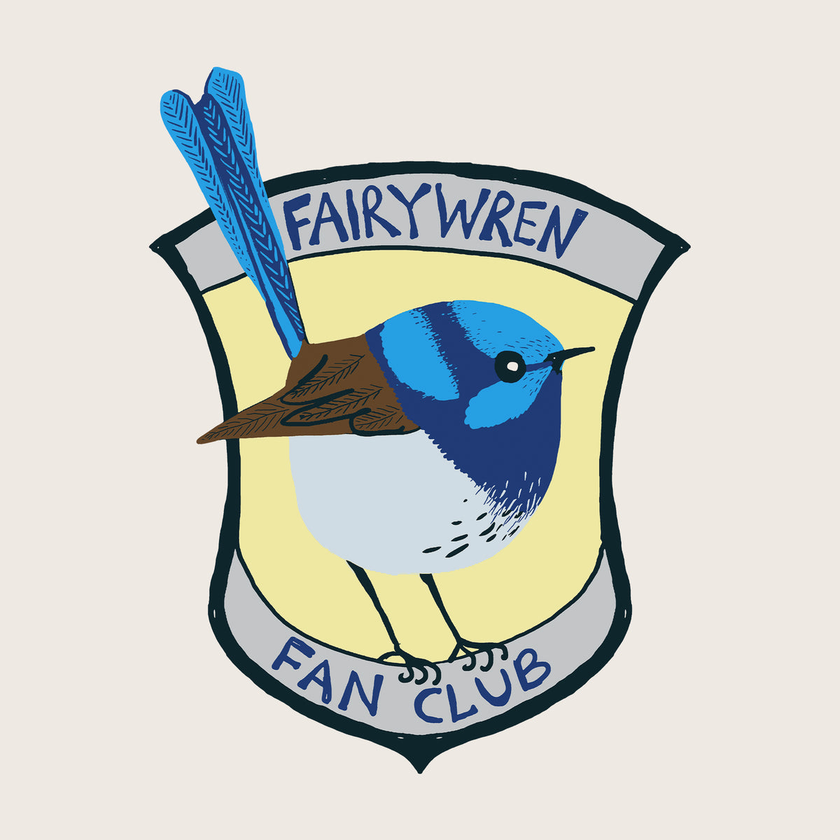 Fairywren Fan Club Tote tote bag by Lonely Kids Club