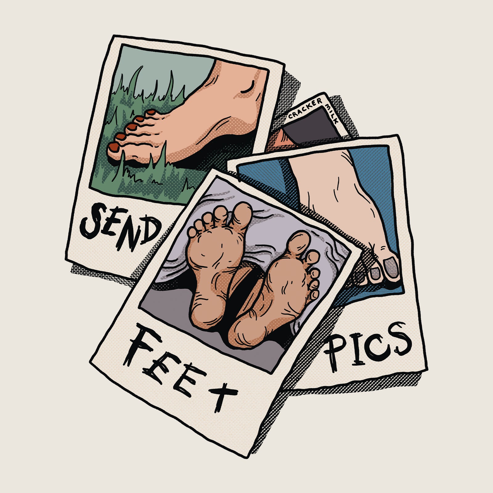 Feet Pics Tote tote bag by Lonely Kids Club