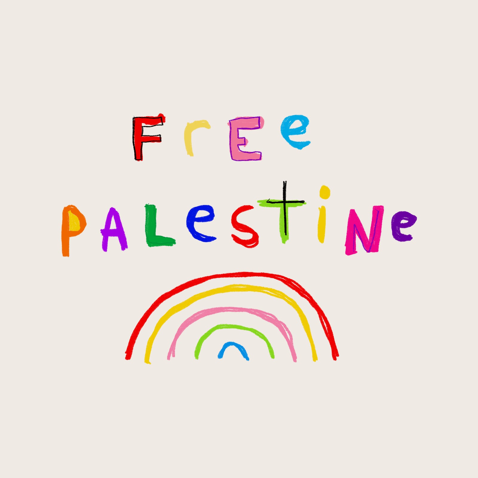 Free Palestine Charity Tote tote bag by Lonely Kids Club