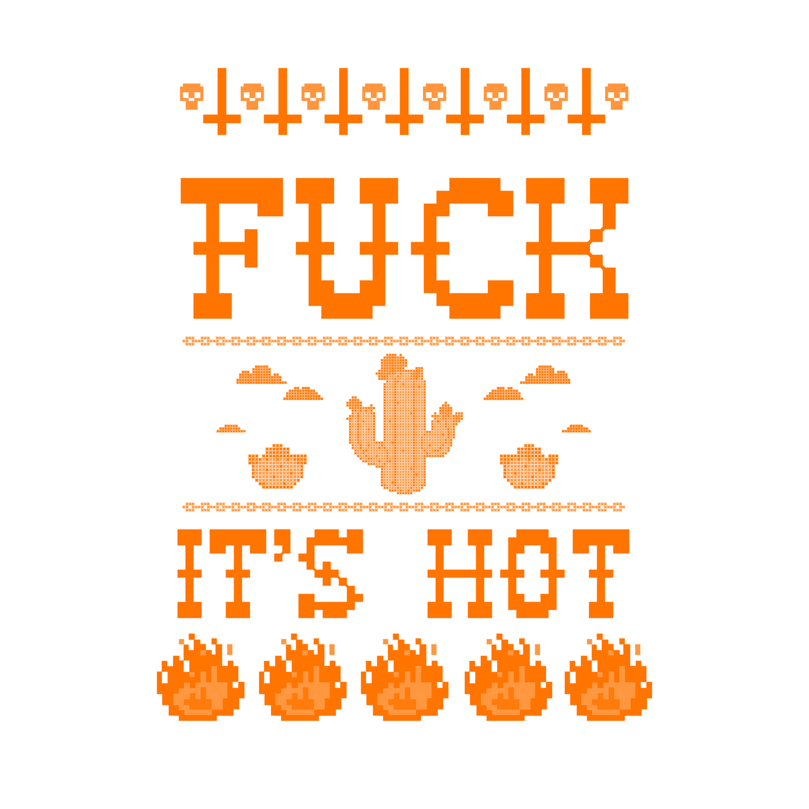Fuck It's Hot Tote tote bag by Lonely Kids Club
