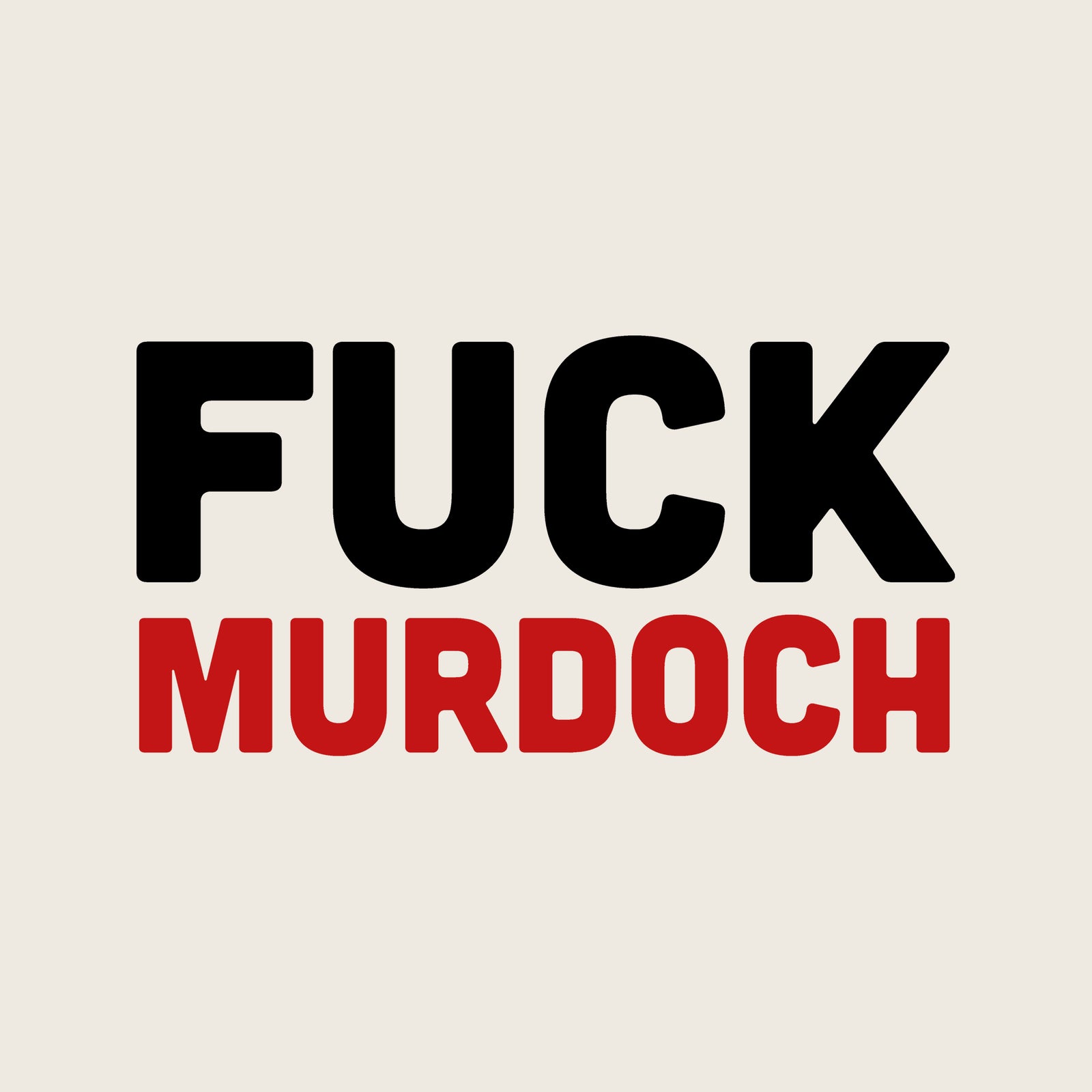 Fuck Murdoch Tote tote bag by Lonely Kids Club