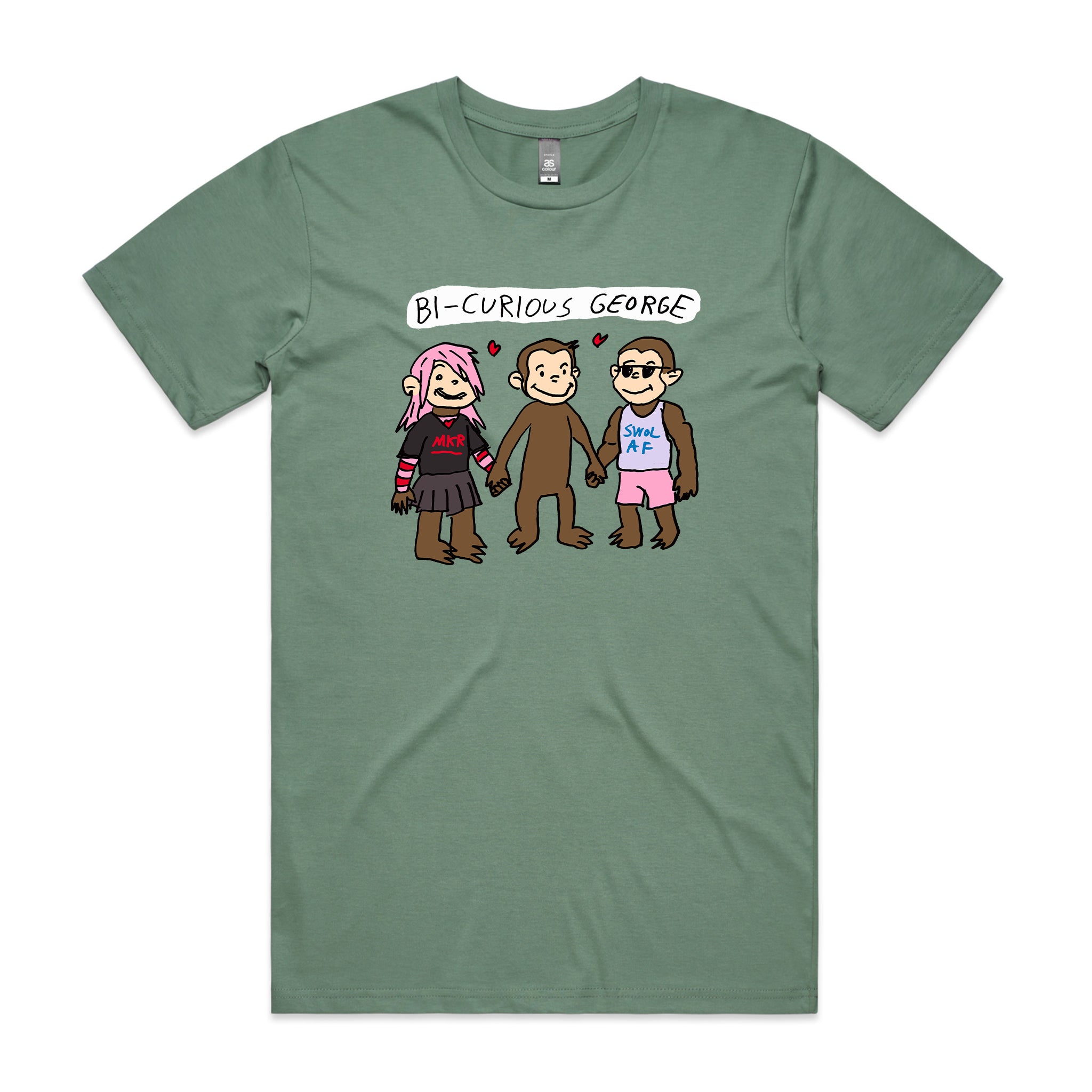 Bi-Curious George Tee