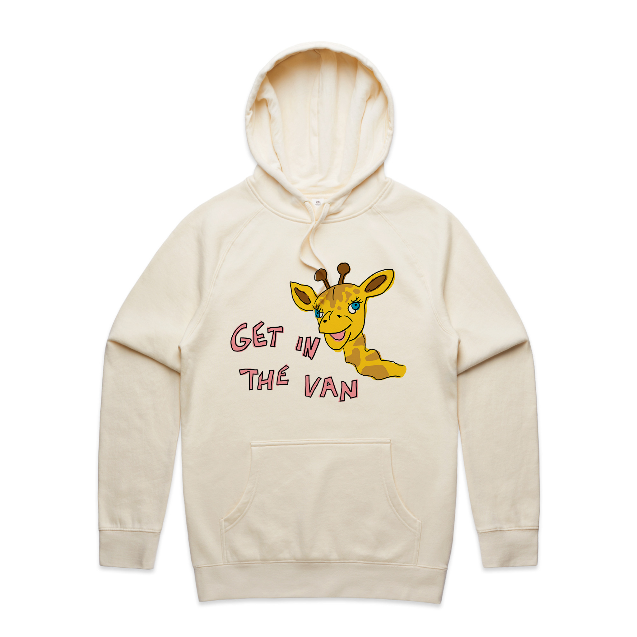 Get in the van healthy harold hoodie. Printed in Sydney by Lonely Kids Club.