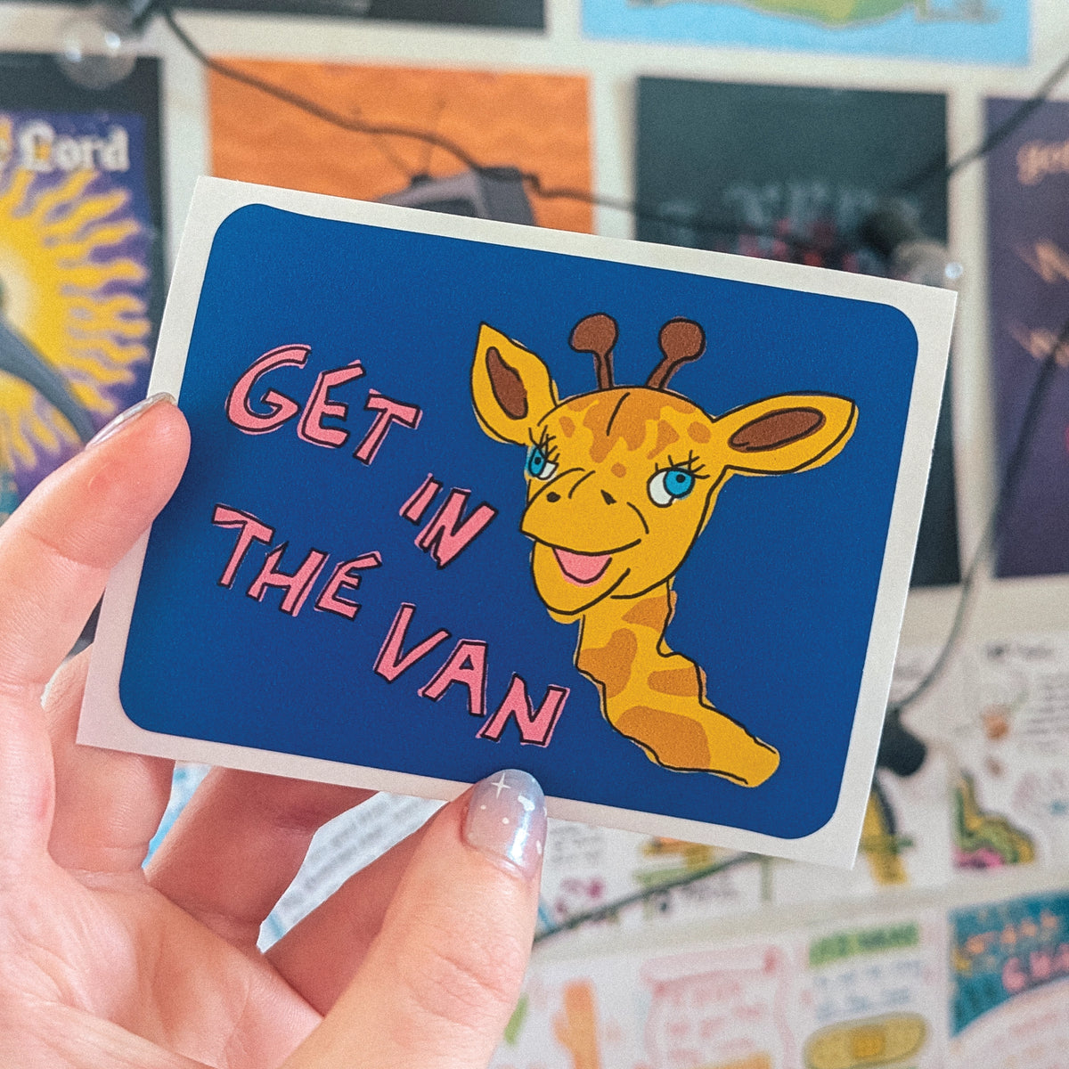 Get In The Van Weatherproof Sticker sticker set by Lonely Kids Club