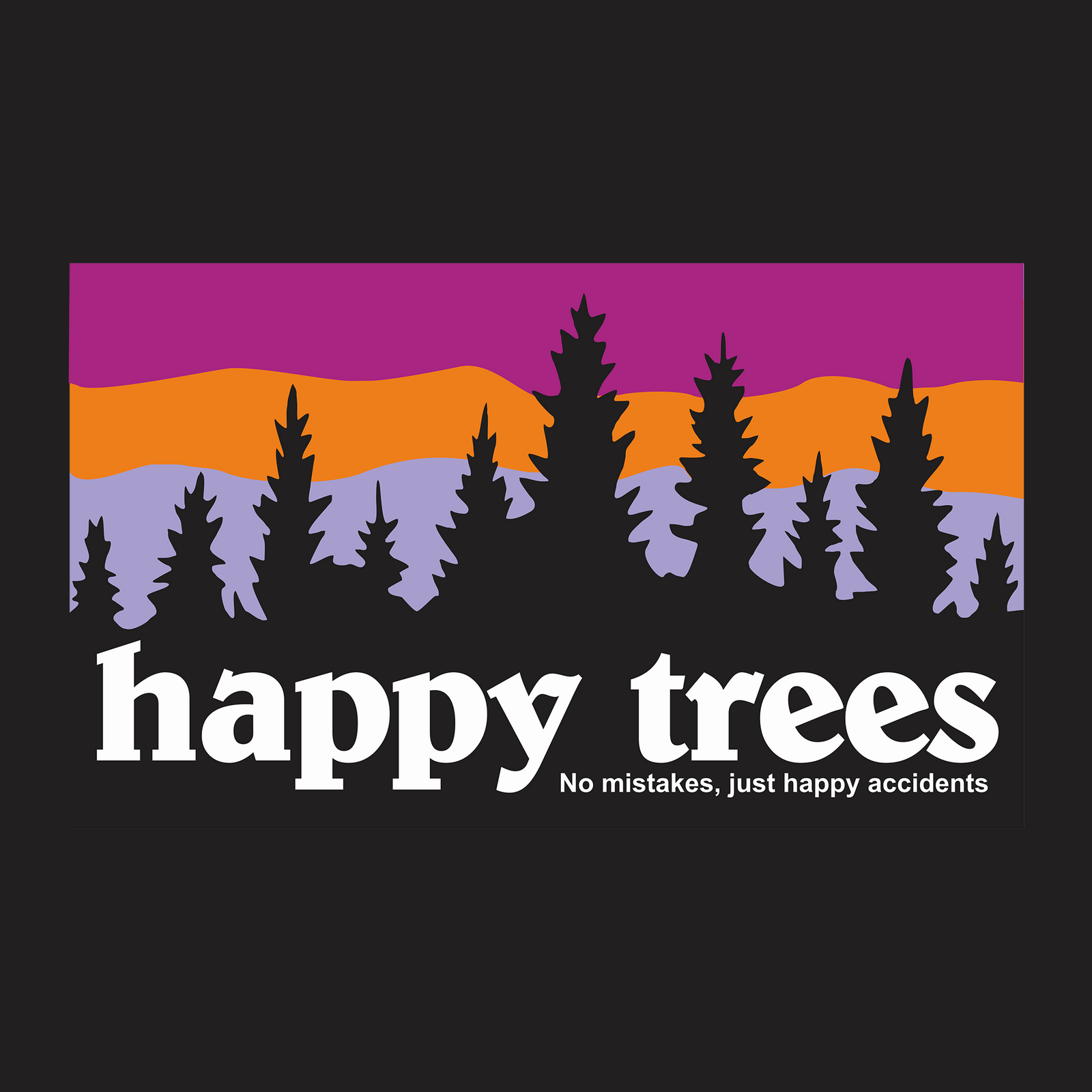 Happy Trees Tote tote bag by Lonely Kids Club