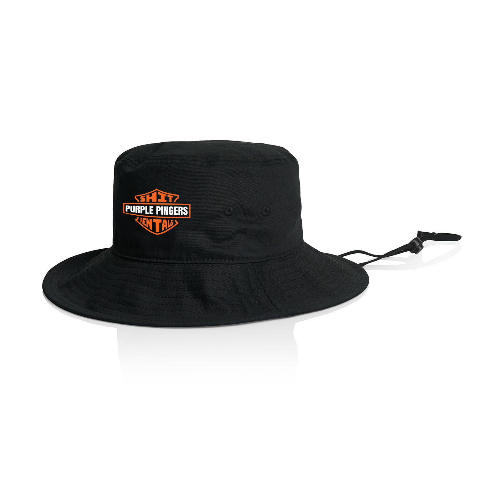 Black hat with Harley Sun Hat graphic by Lonely Kids Club