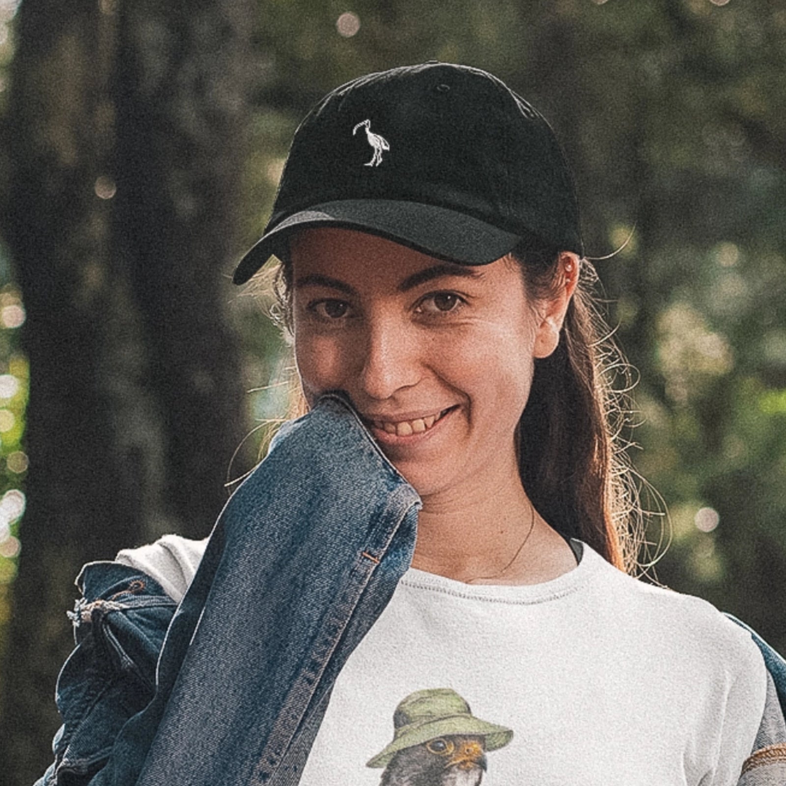 Black cap with Ibis Logo Cap graphic by Lonely Kids Club