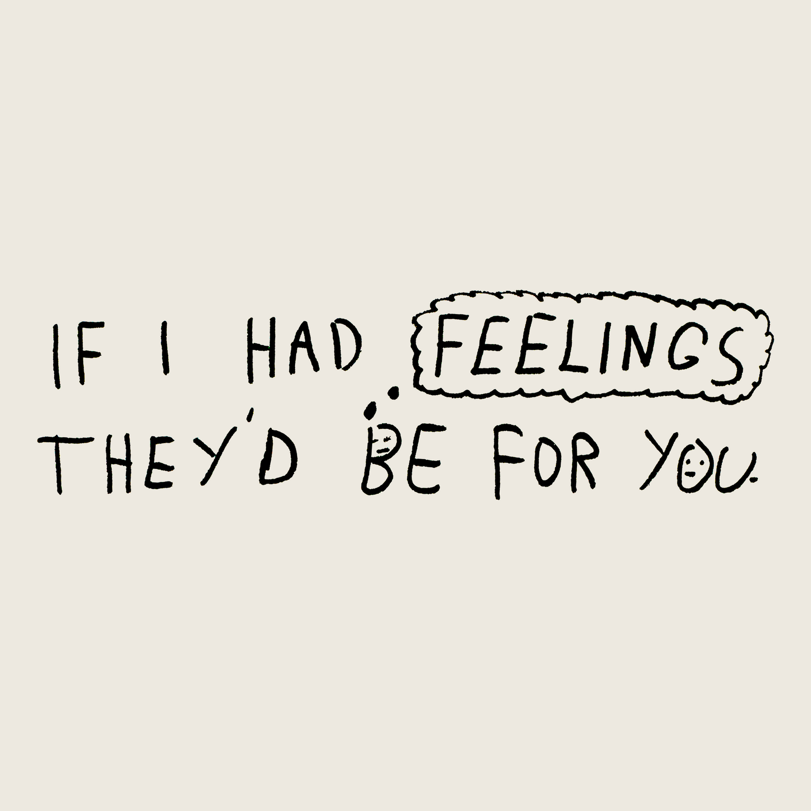 If I Had Feelings Tote tote bag by Lonely Kids Club
