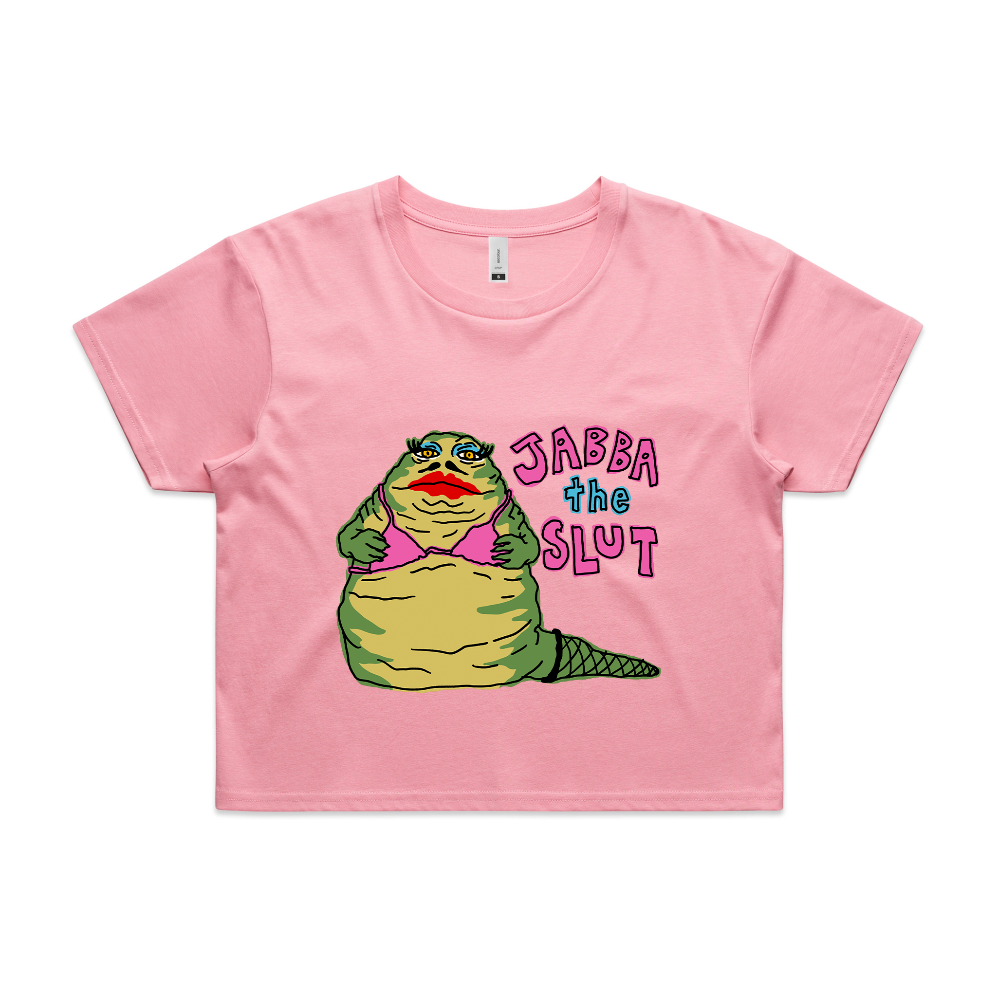 Jabba The Slut Shirt. Printed in Sydney on premium T-shirts by Lonely Kids Club.