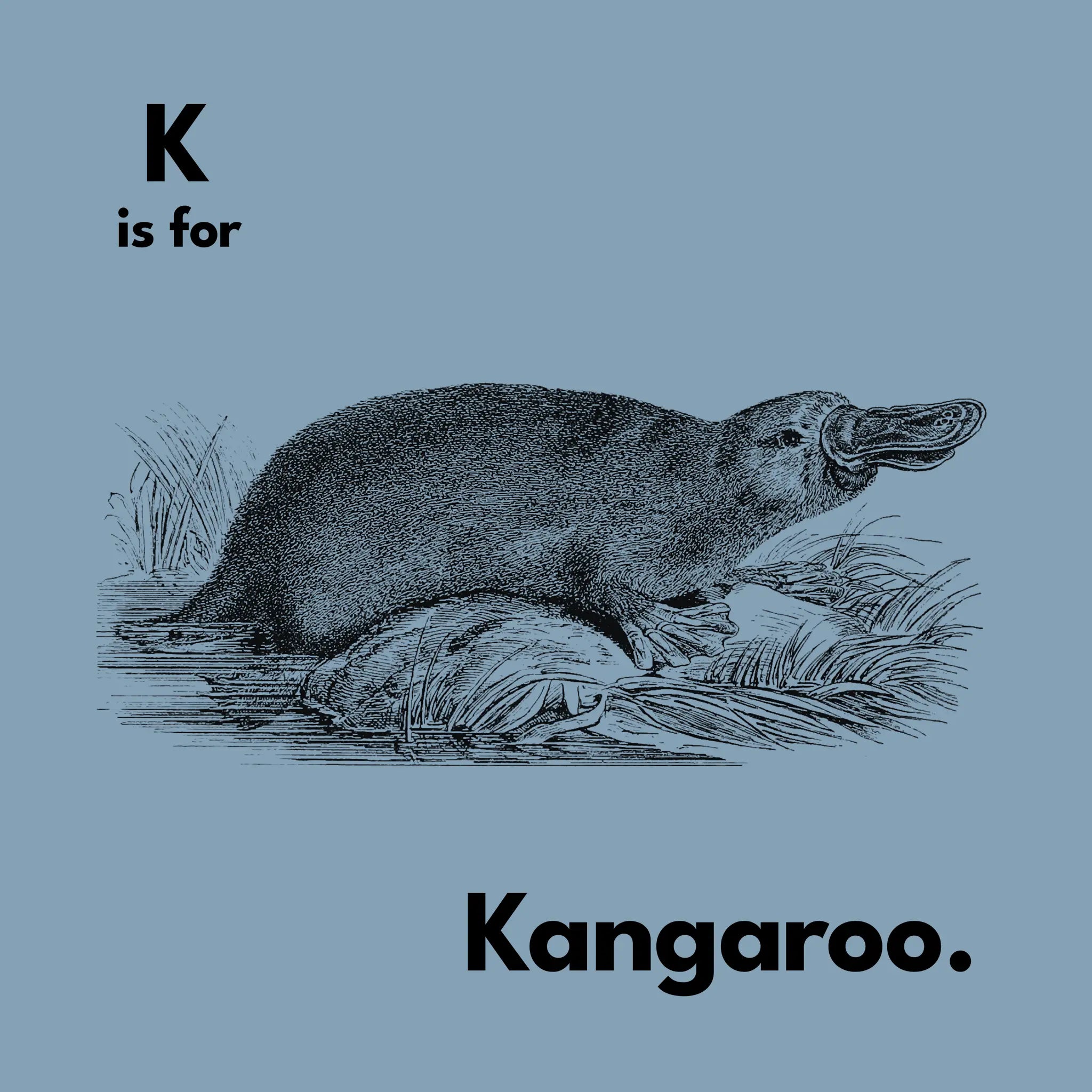 K Is For Kangaroo Kids Tee