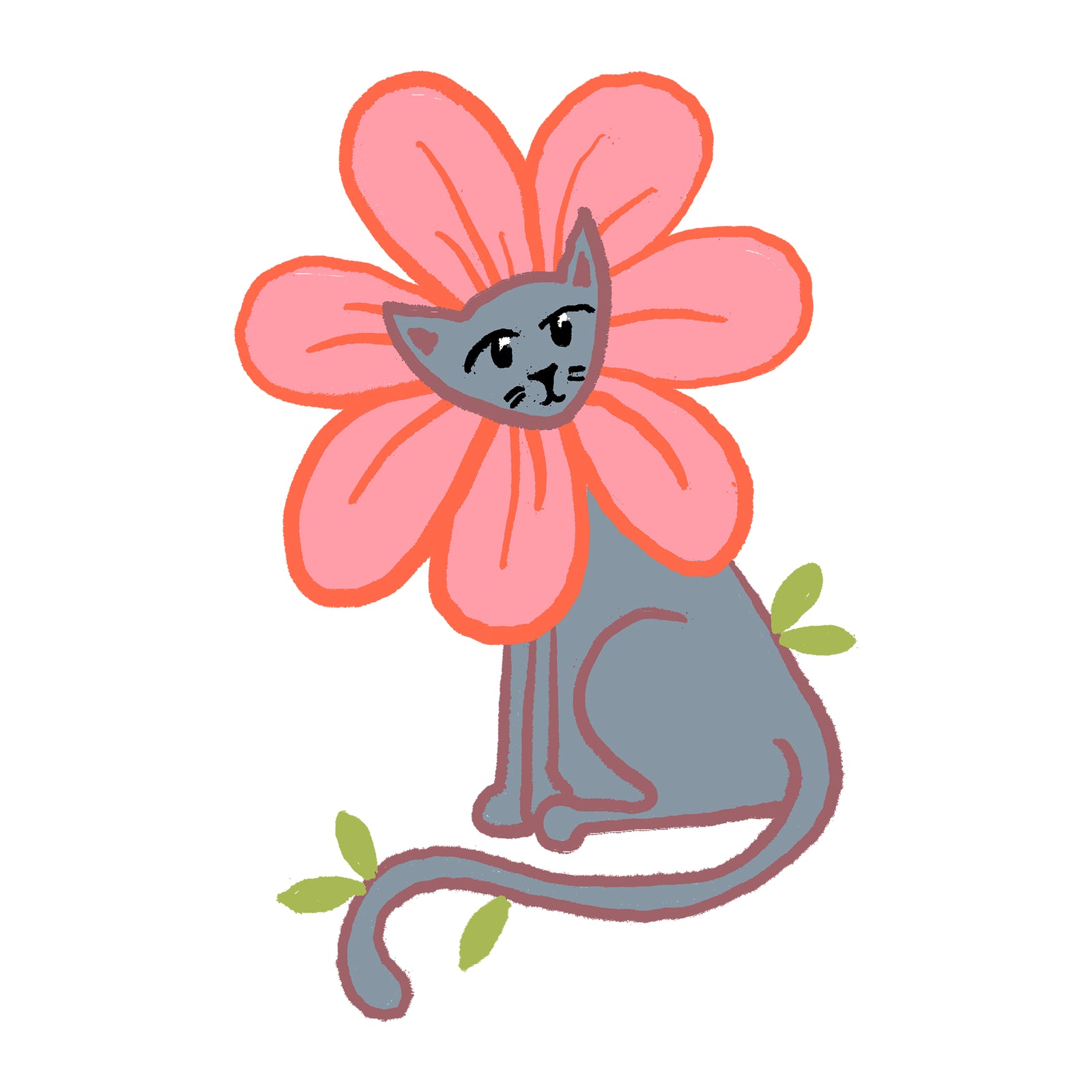 Kitty Flower Kids Tee