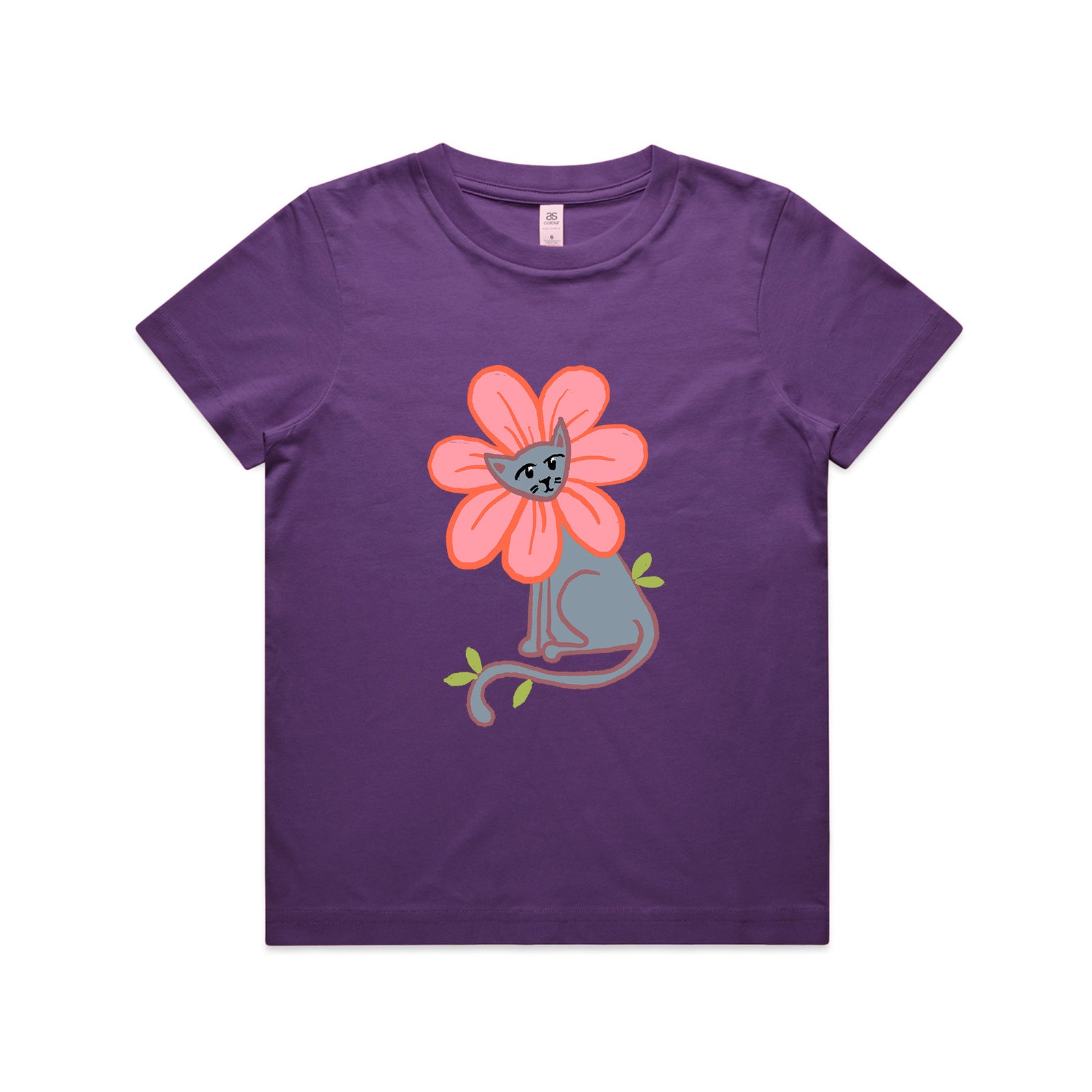 Kitty Flower Kids Tee