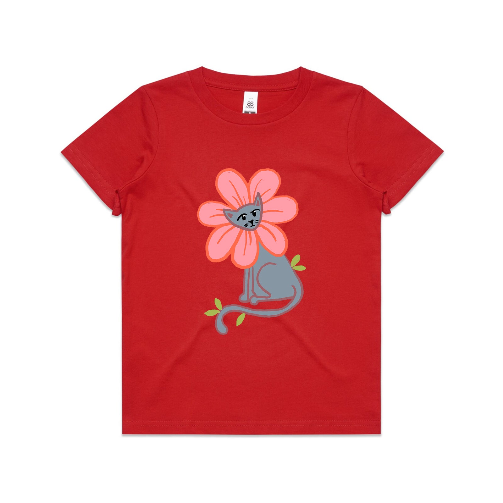 Kitty Flower Kids Tee