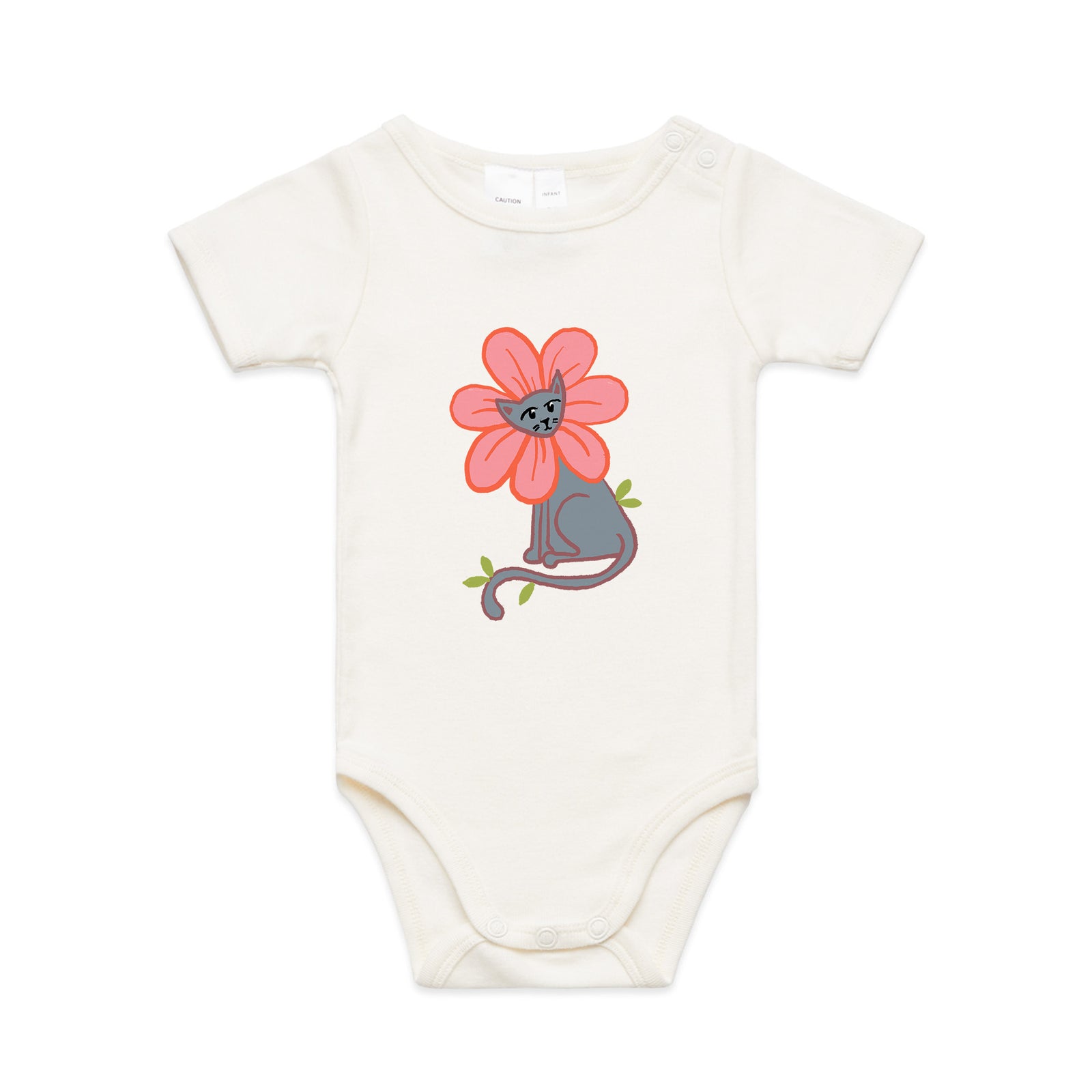 Kitty Flower Baby Onesie