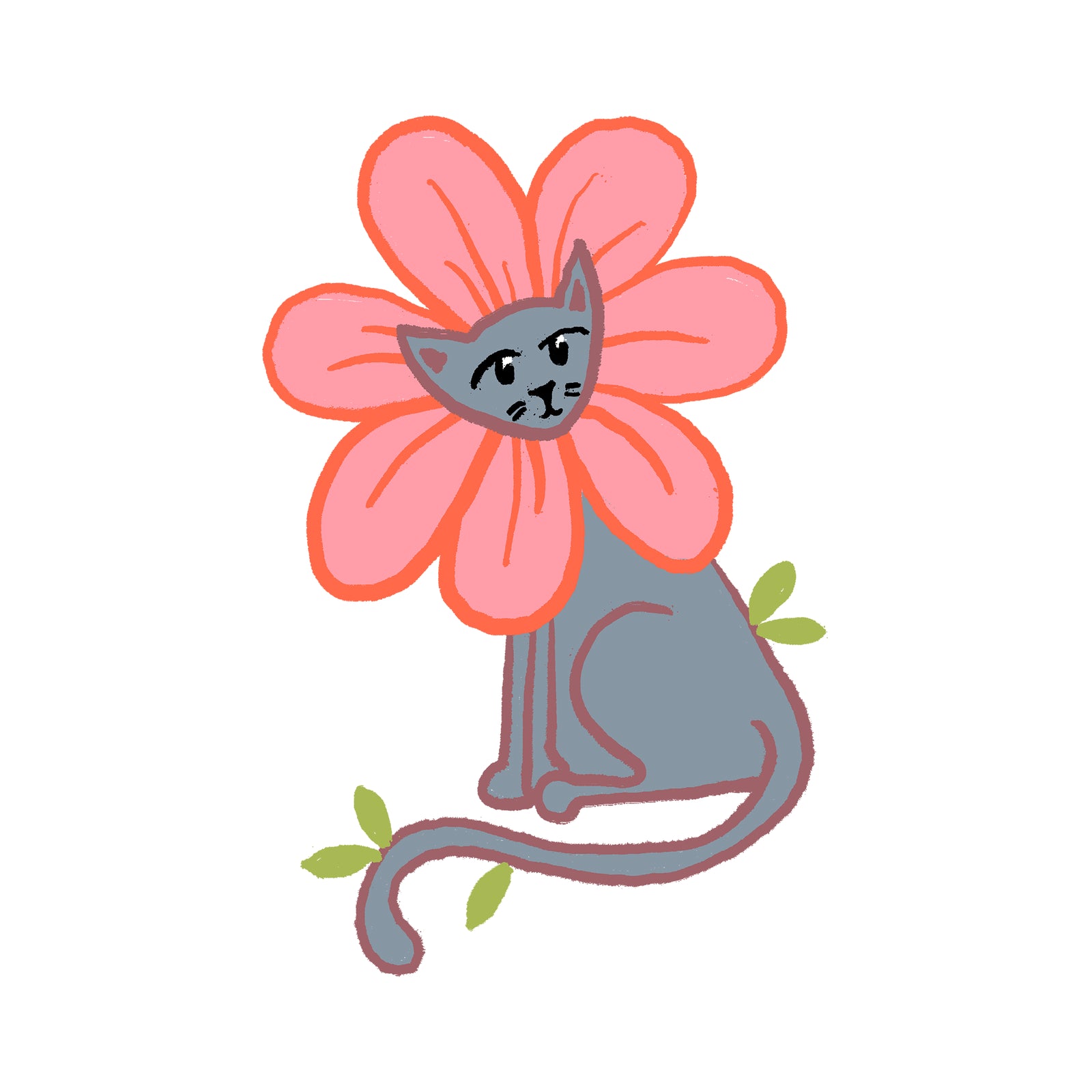 Kitty Flower Baby Onesie