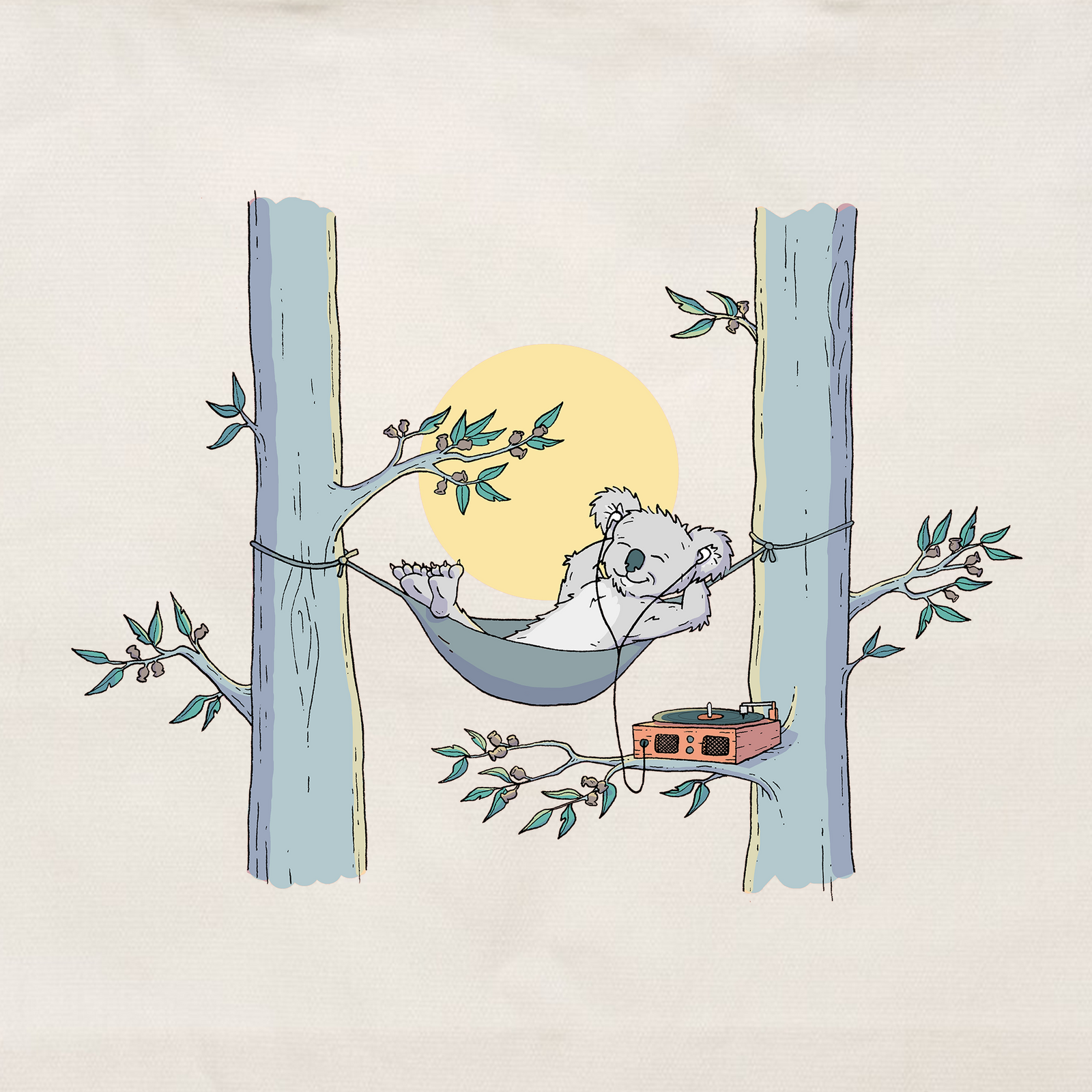 Koala Hammock Tote tote bag by Lonely Kids Club