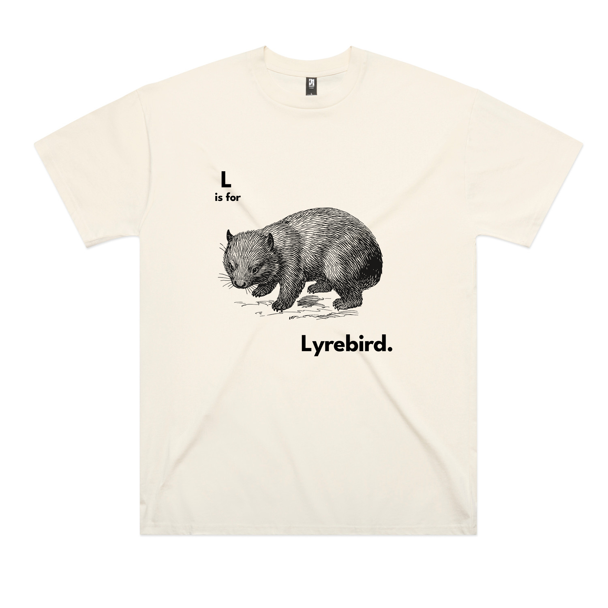 L Is For Lyrebird Oversized Tee