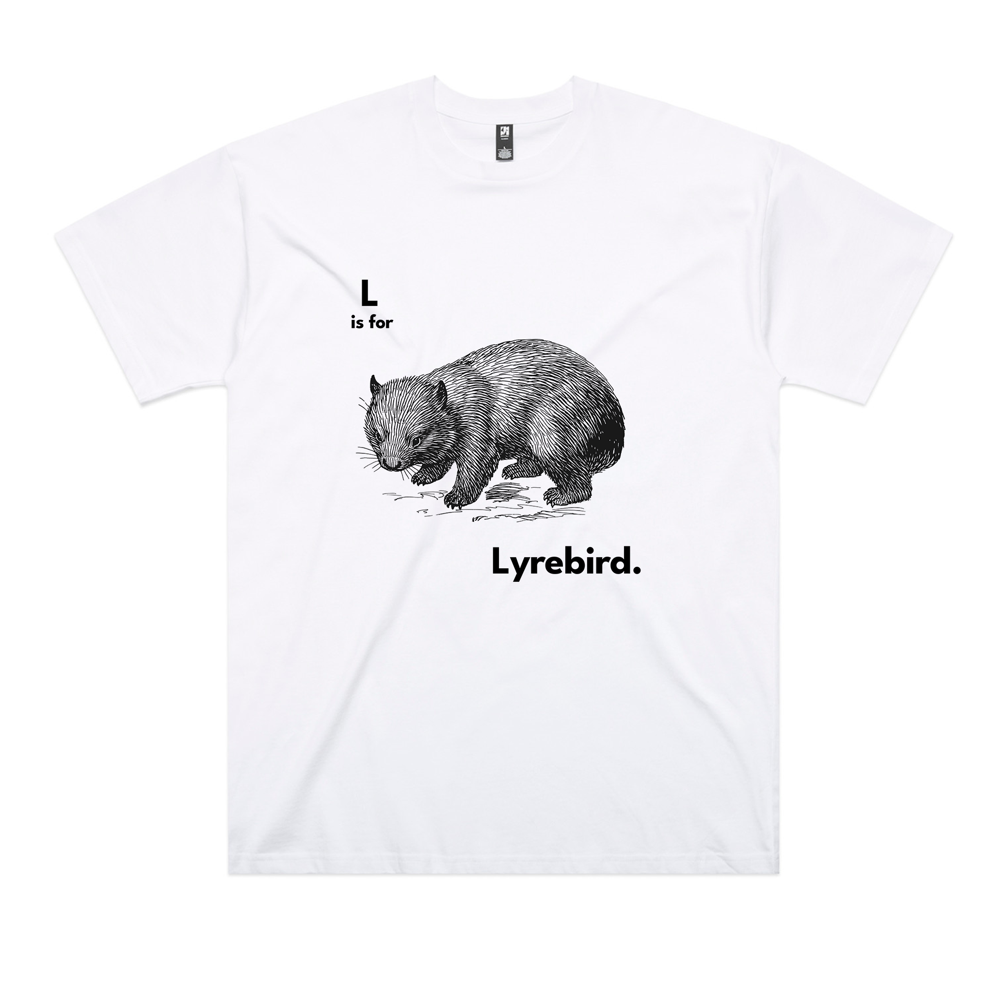 L Is For Lyrebird Oversized Tee
