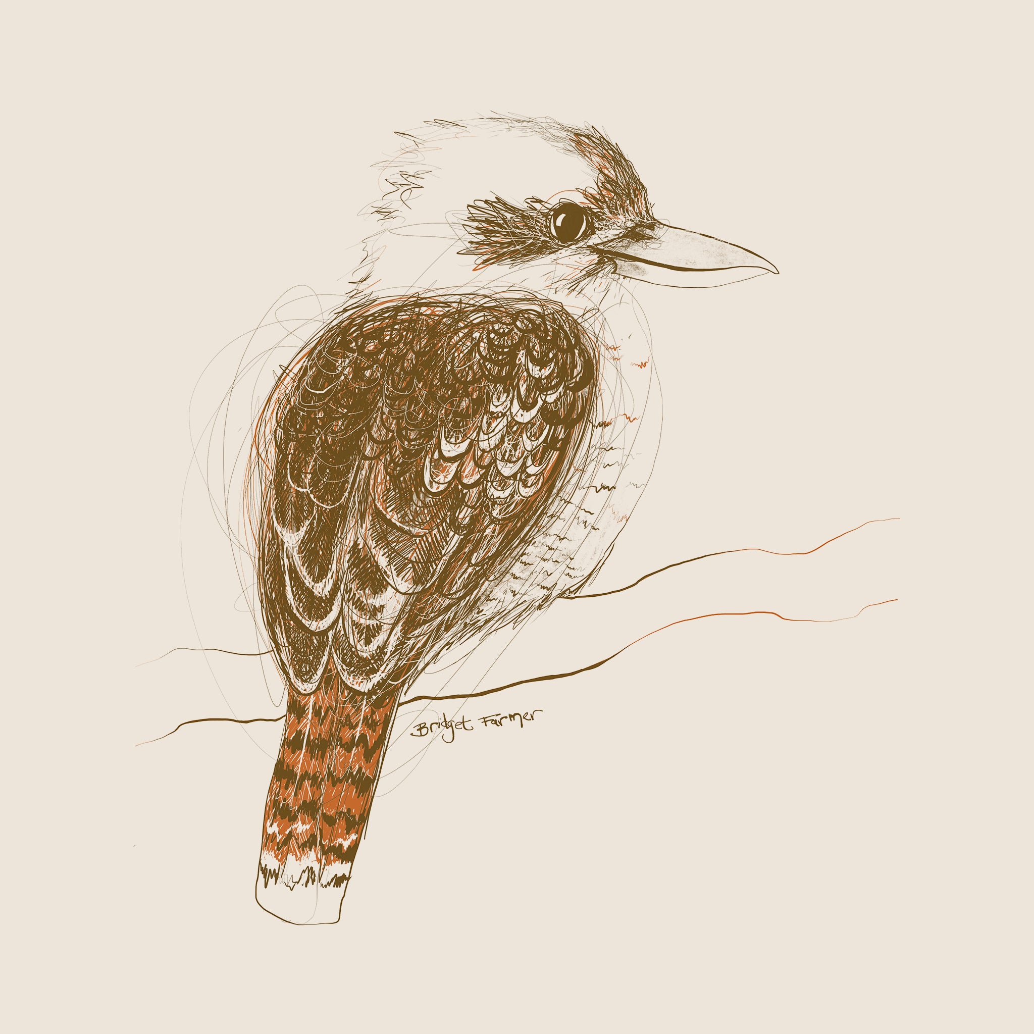 Laughing Kookaburra Tote