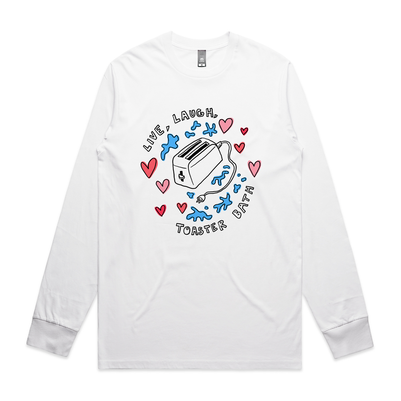 Live, Laugh, Toaster Bath Tee