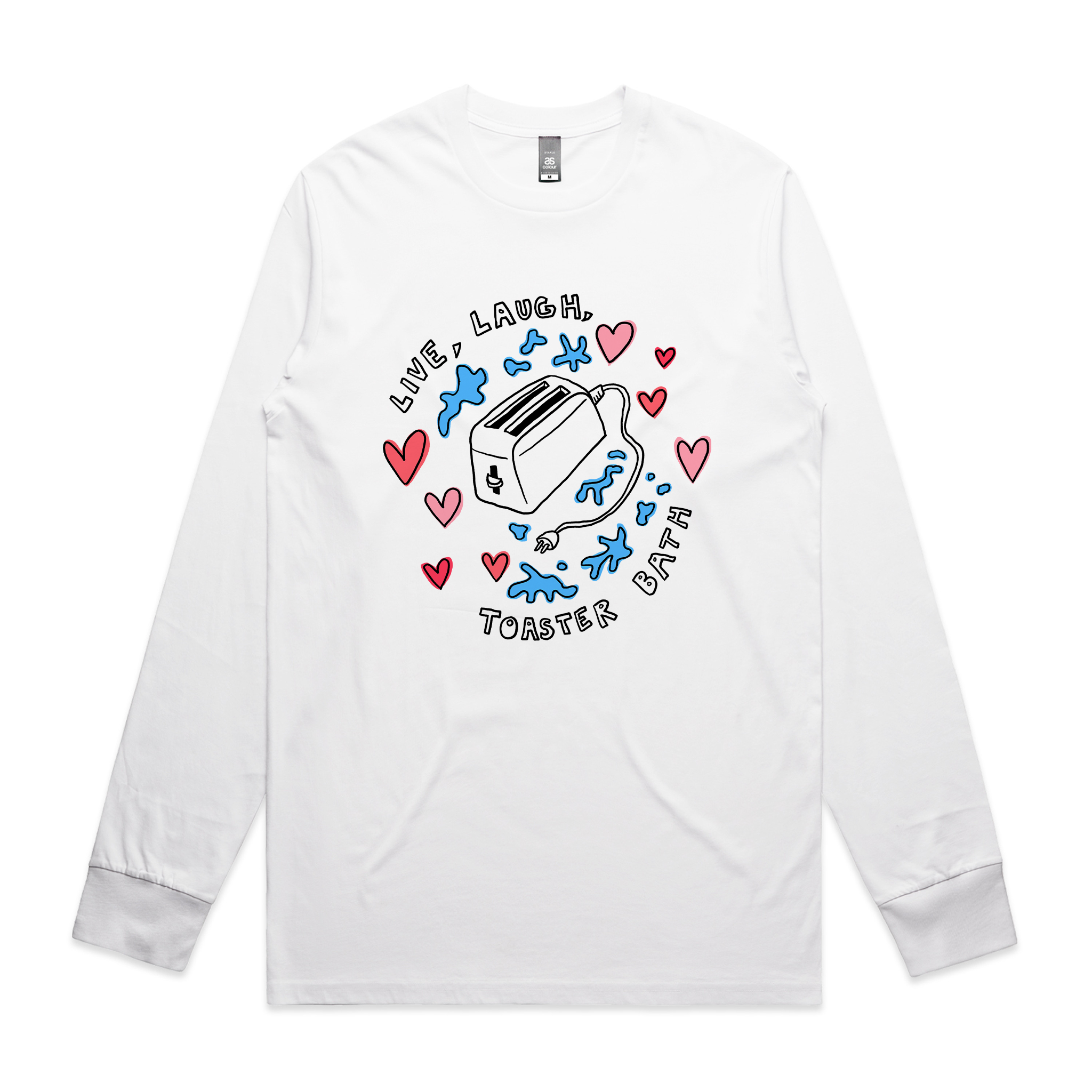 Live, Laugh, Toaster Bath Tee