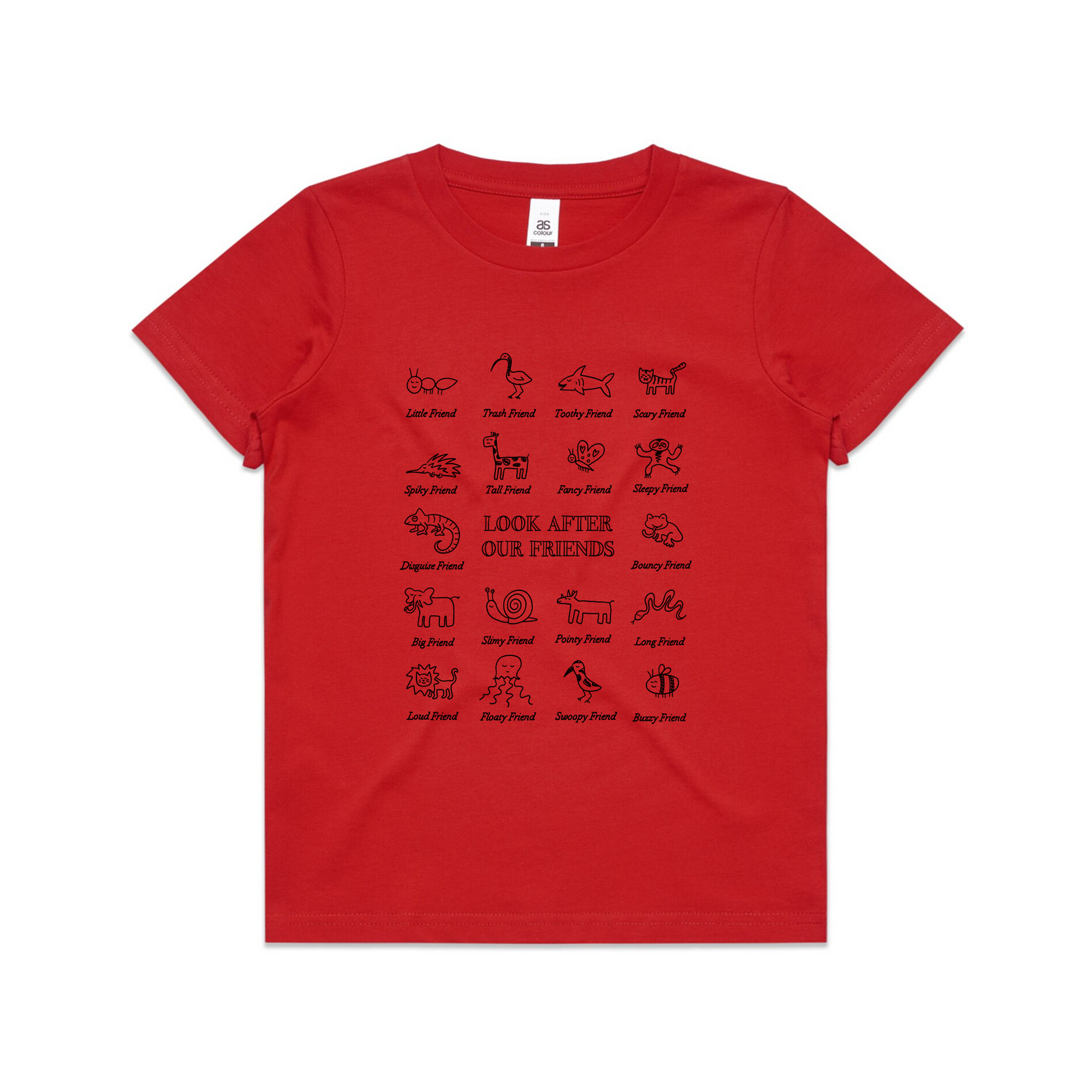 Look After Our Friends Kids Tee