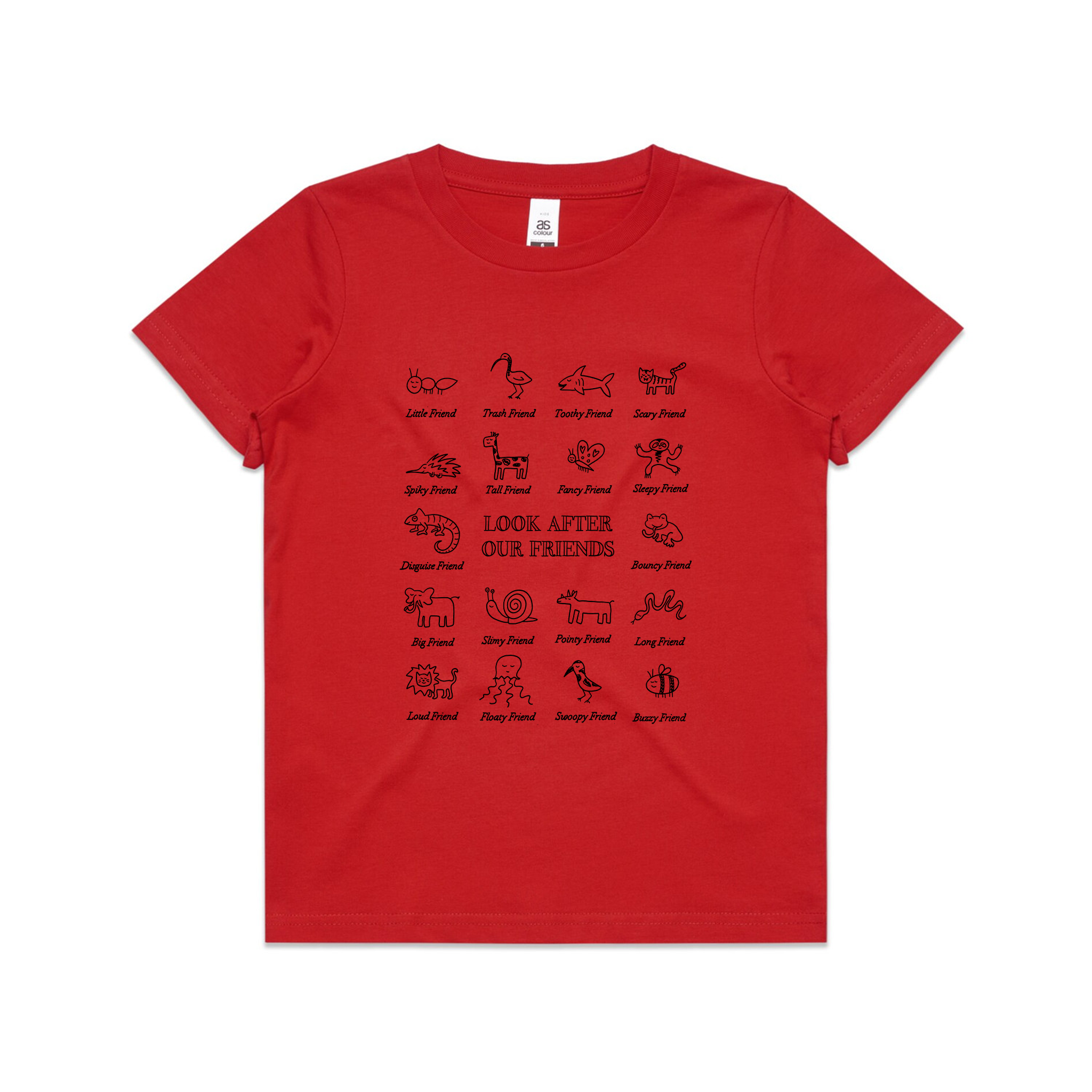 Look After Our Friends Kids Tee