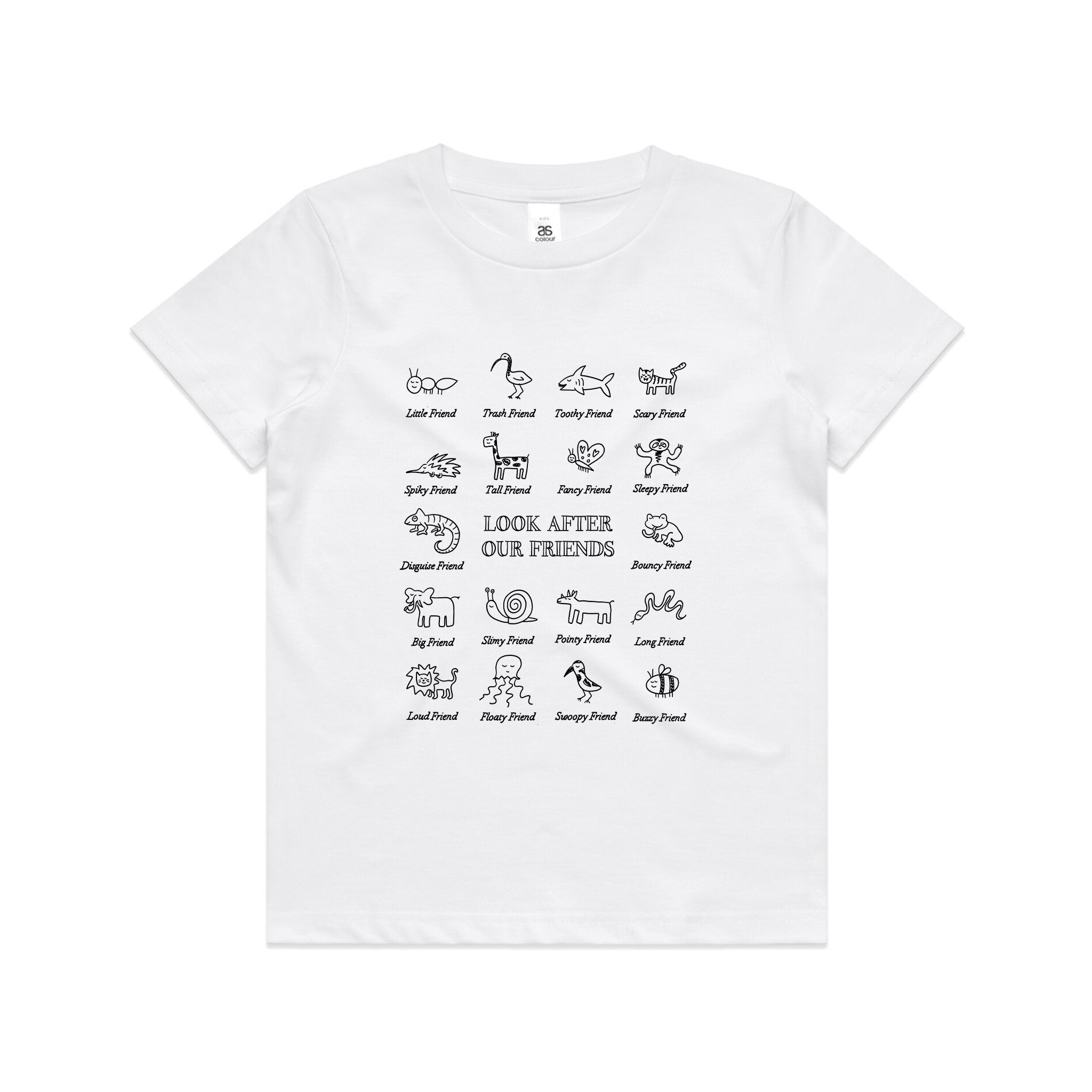 Look After Our Friends Kids Tee