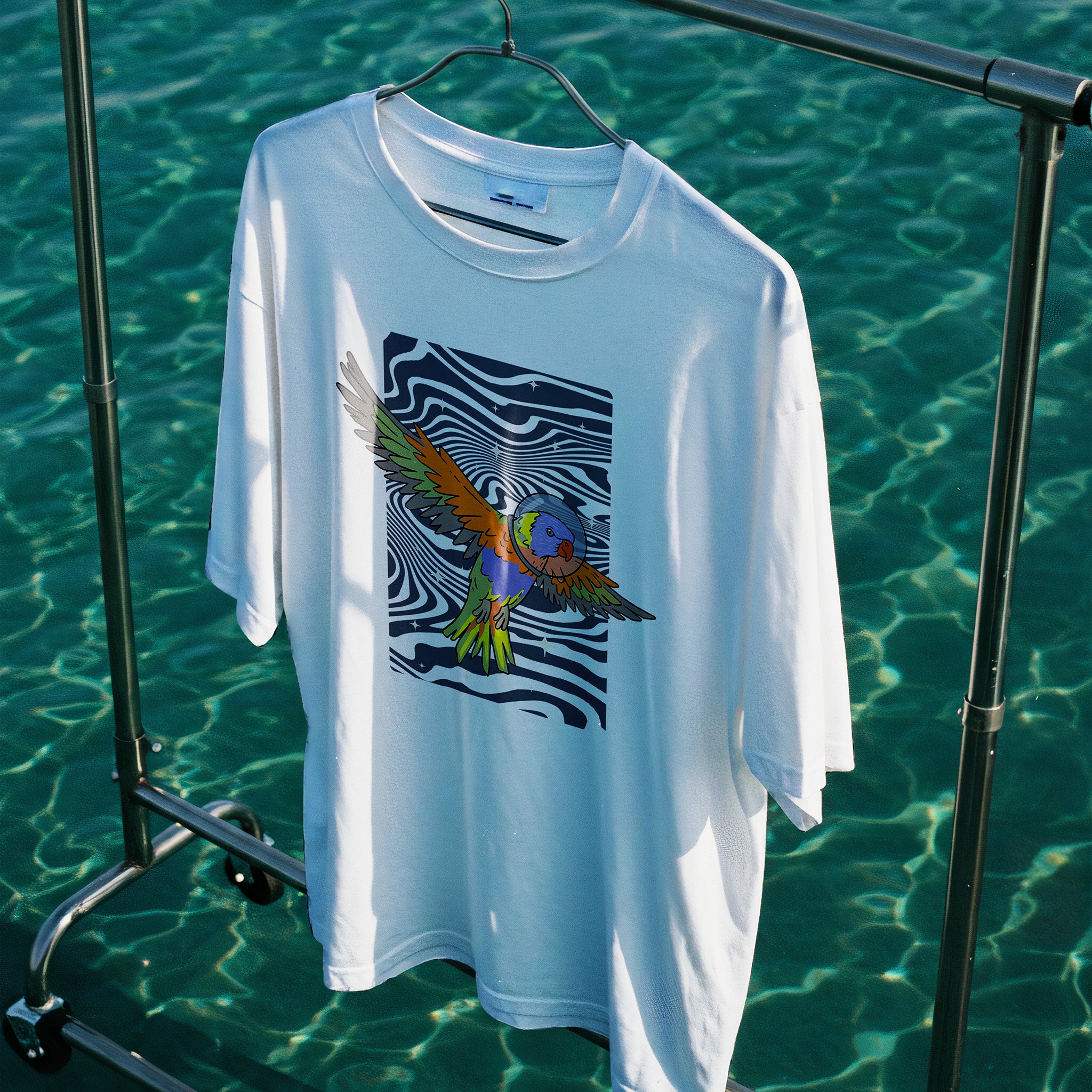 Space Lorikeet Oversized Tee