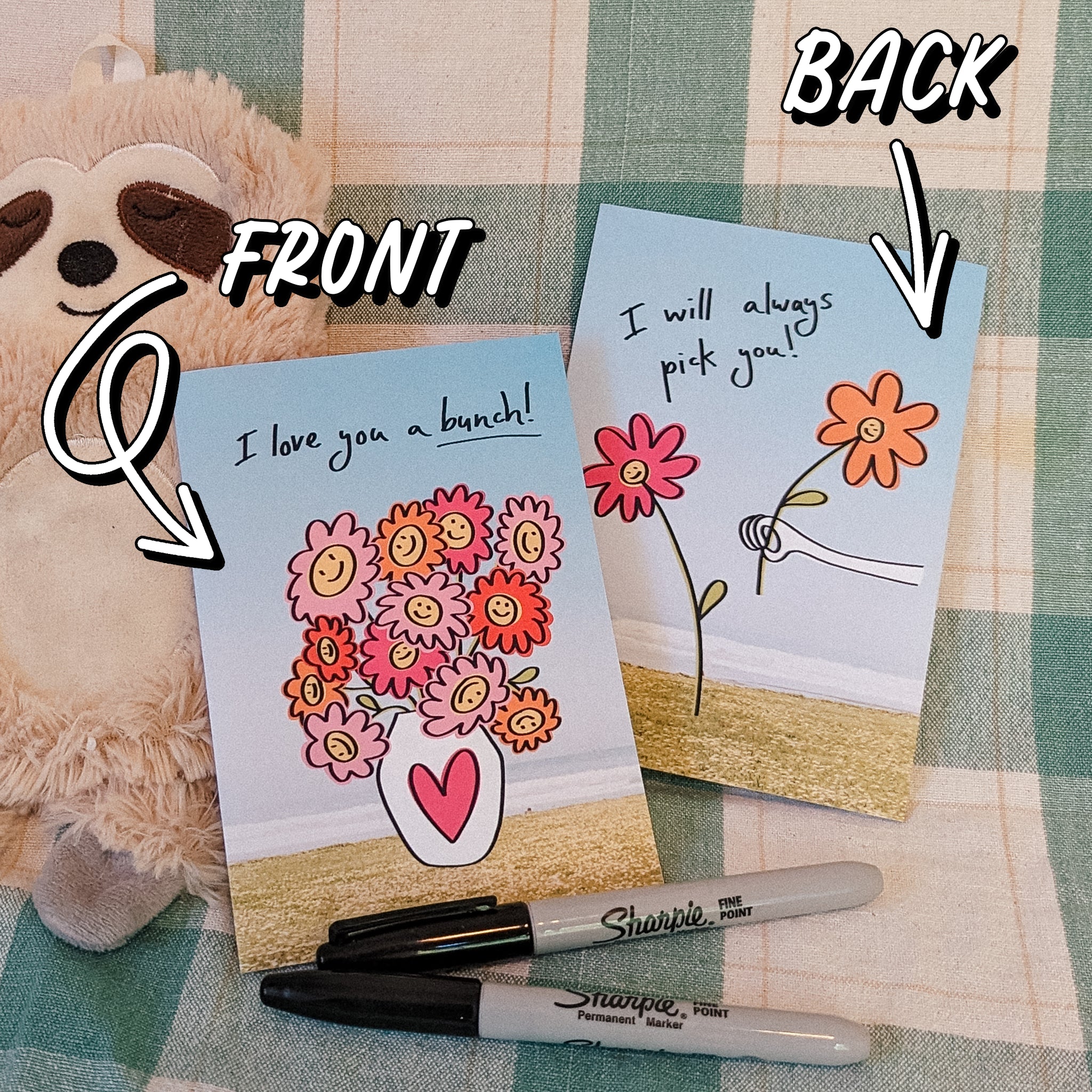 Love You A Bunch Greeting Card
