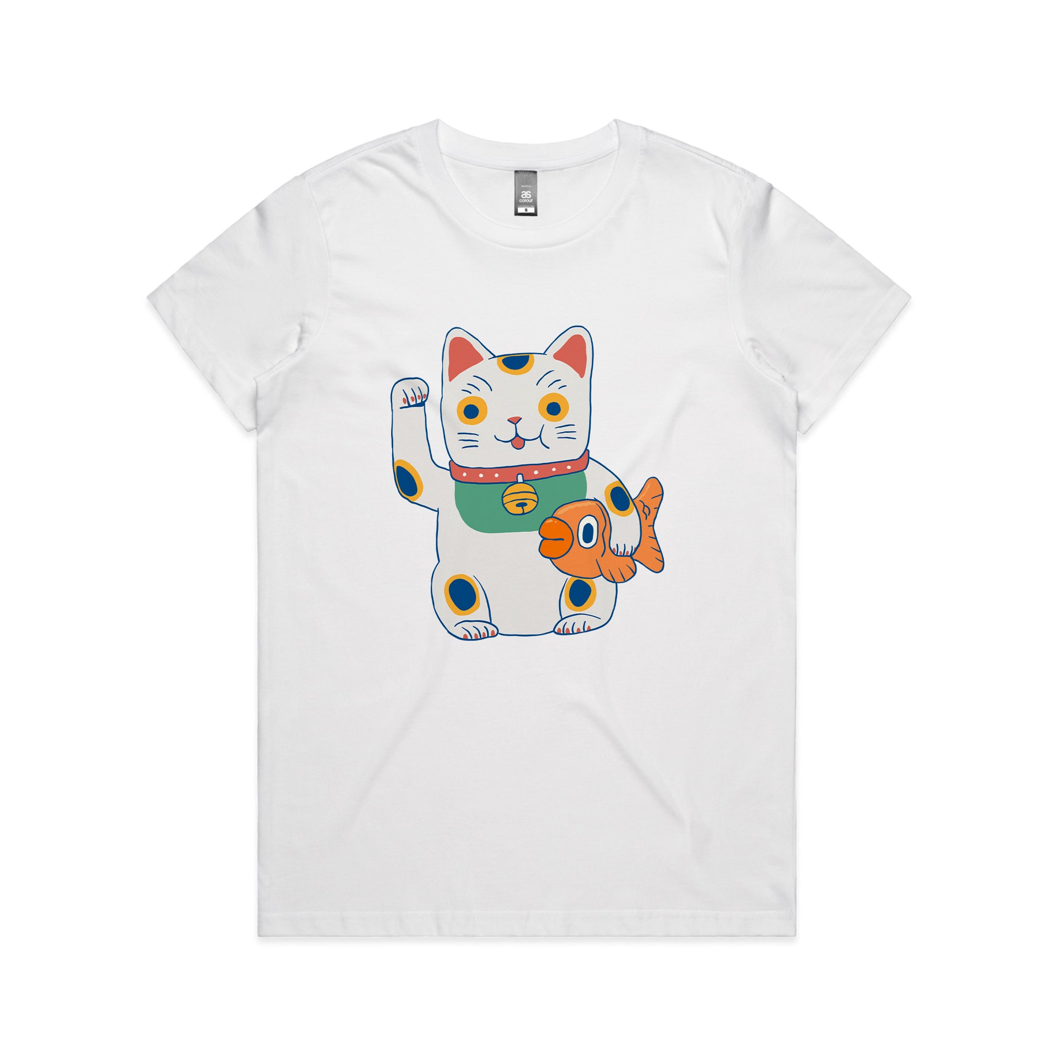 Lucky Cat & Fish Tee