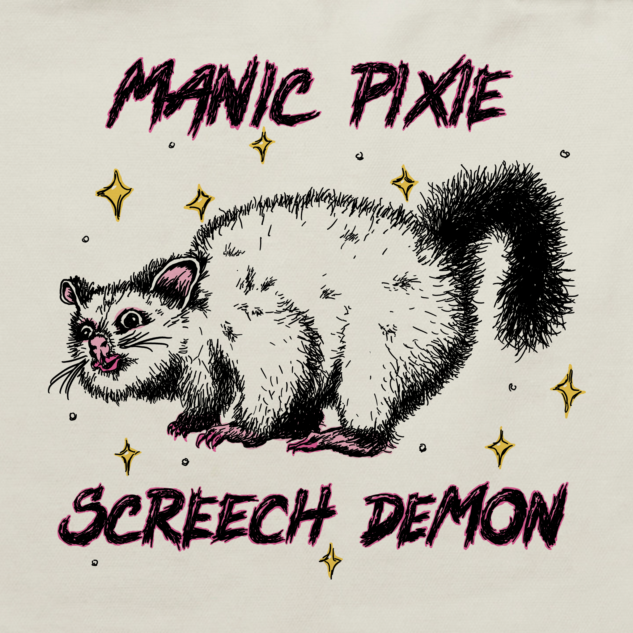 Manic Pixie Screech Demon Tote