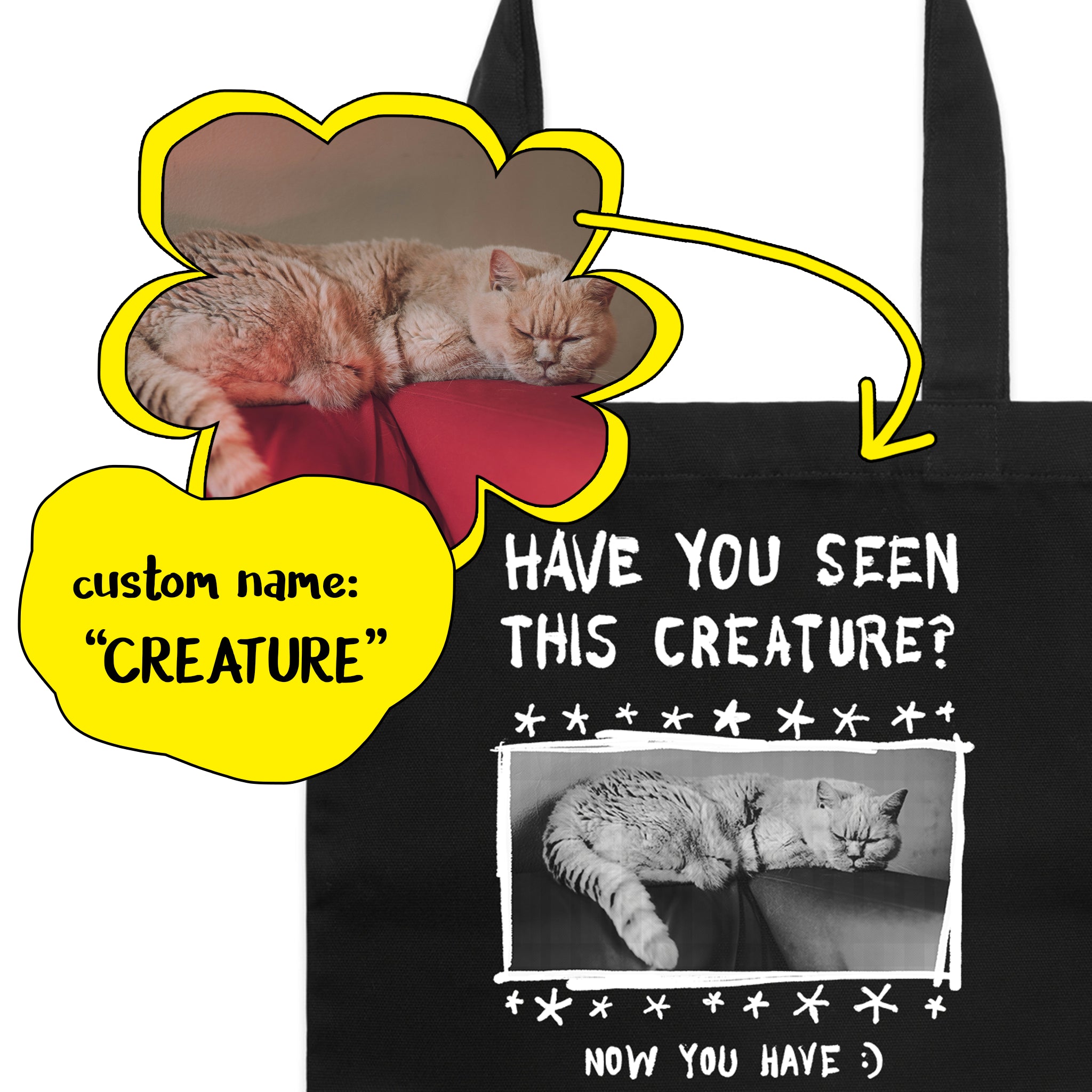 Custom Missing Poster Tote