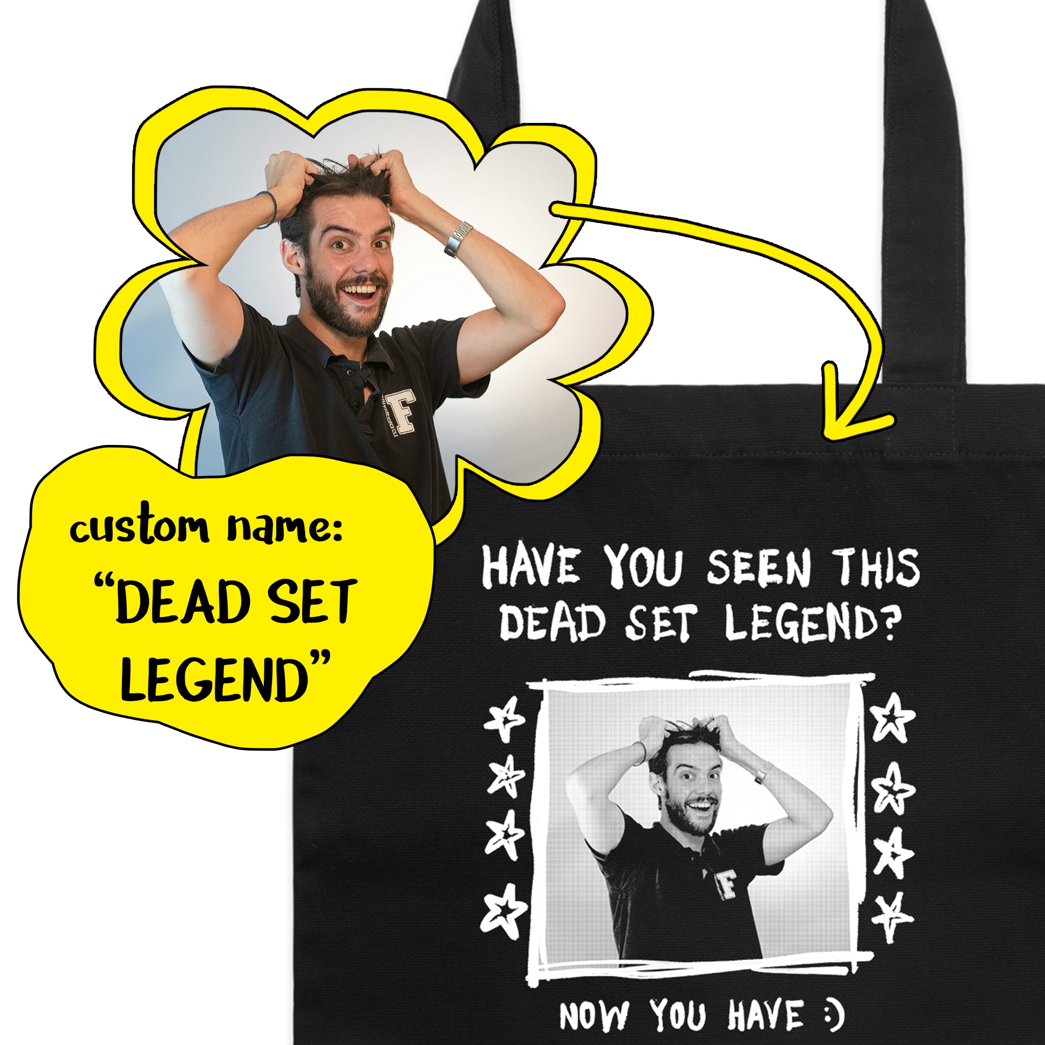 Custom Missing Poster Tote