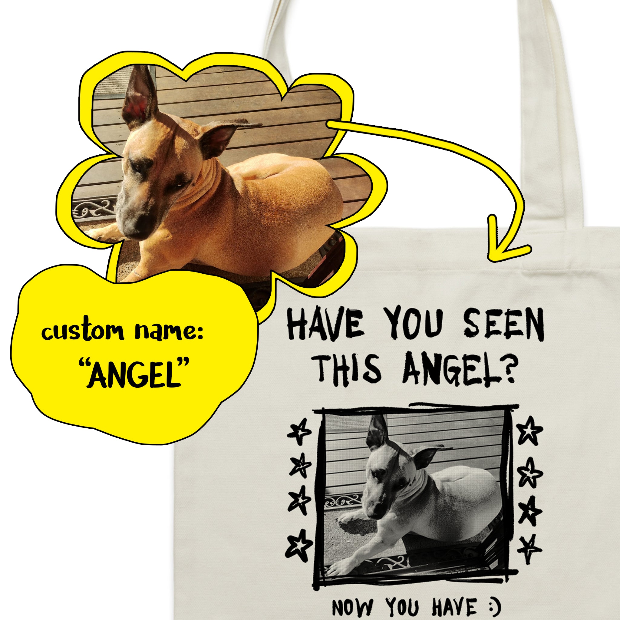 Custom Missing Poster Tote