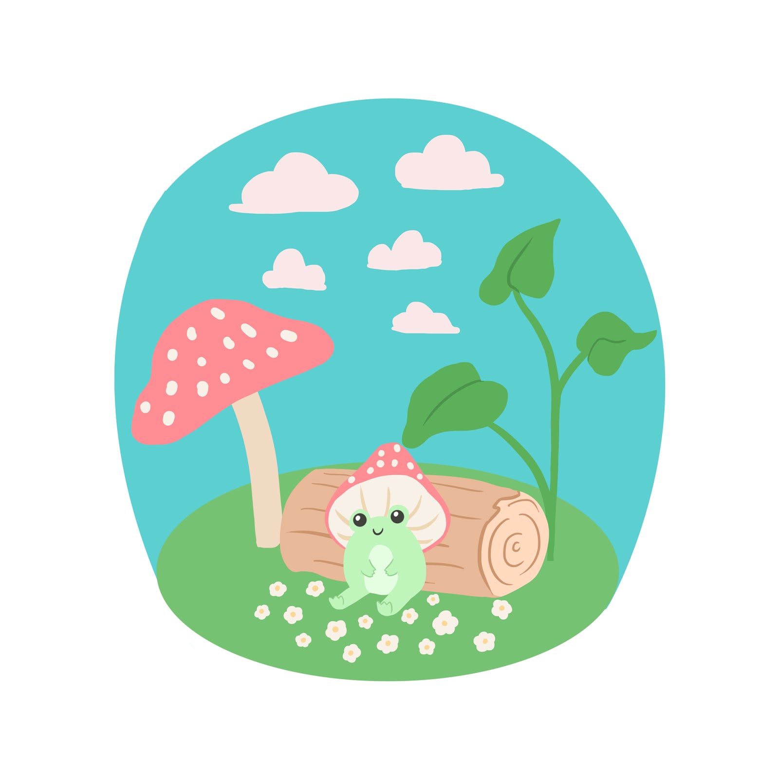 Mushroom Frog Tee