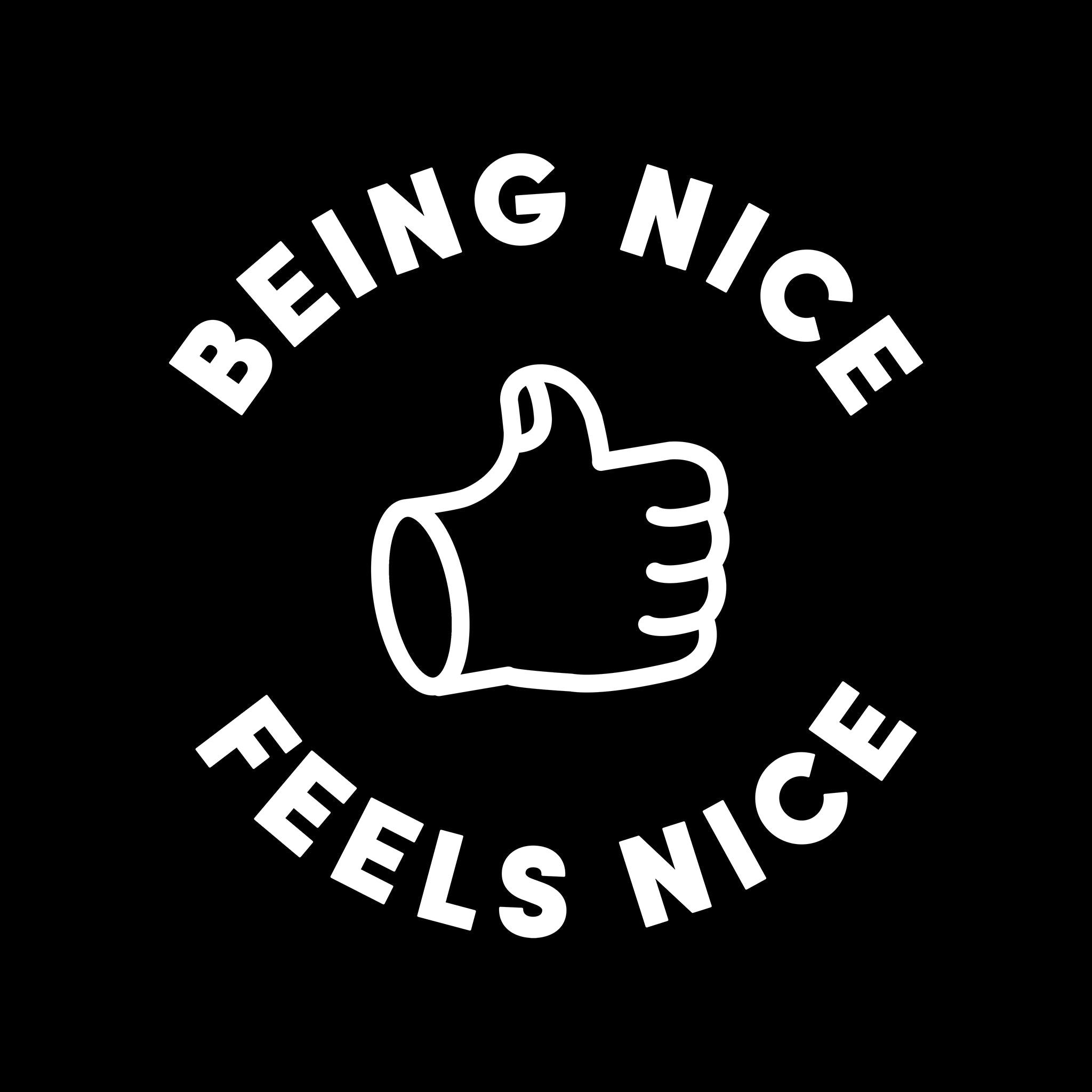 Being Nice Feels Nice Kids Tee