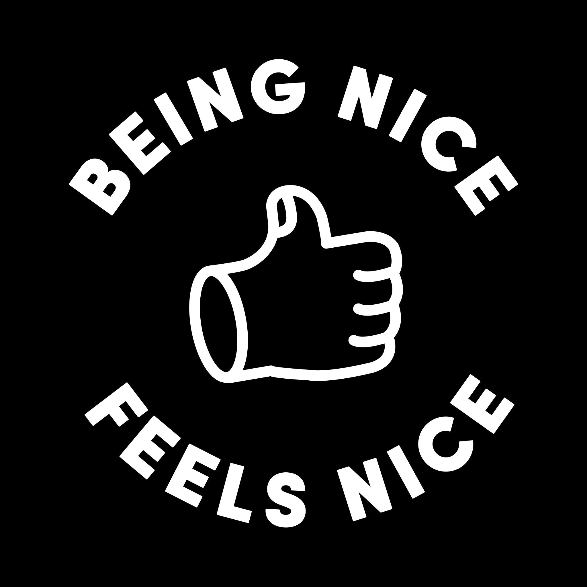 Being Nice Feels Nice Oversized Tee