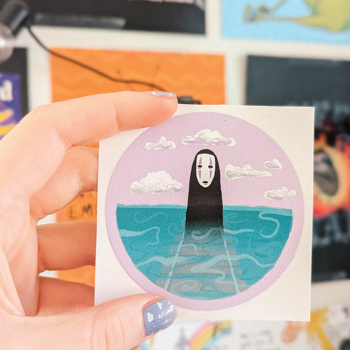 No-Face Tracks Weatherproof Sticker sticker set by Lonely Kids Club