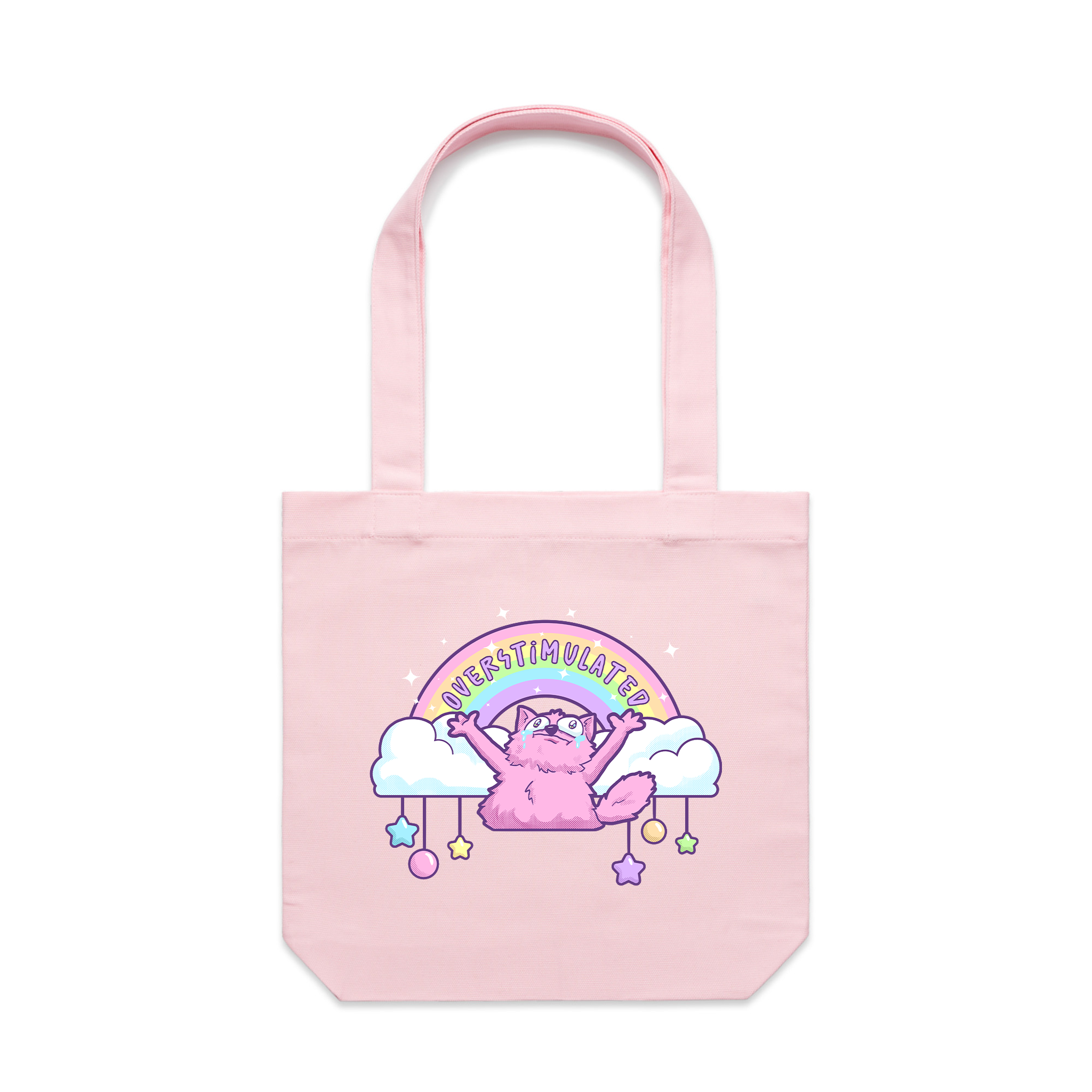Overstimulated Rainbow Tote