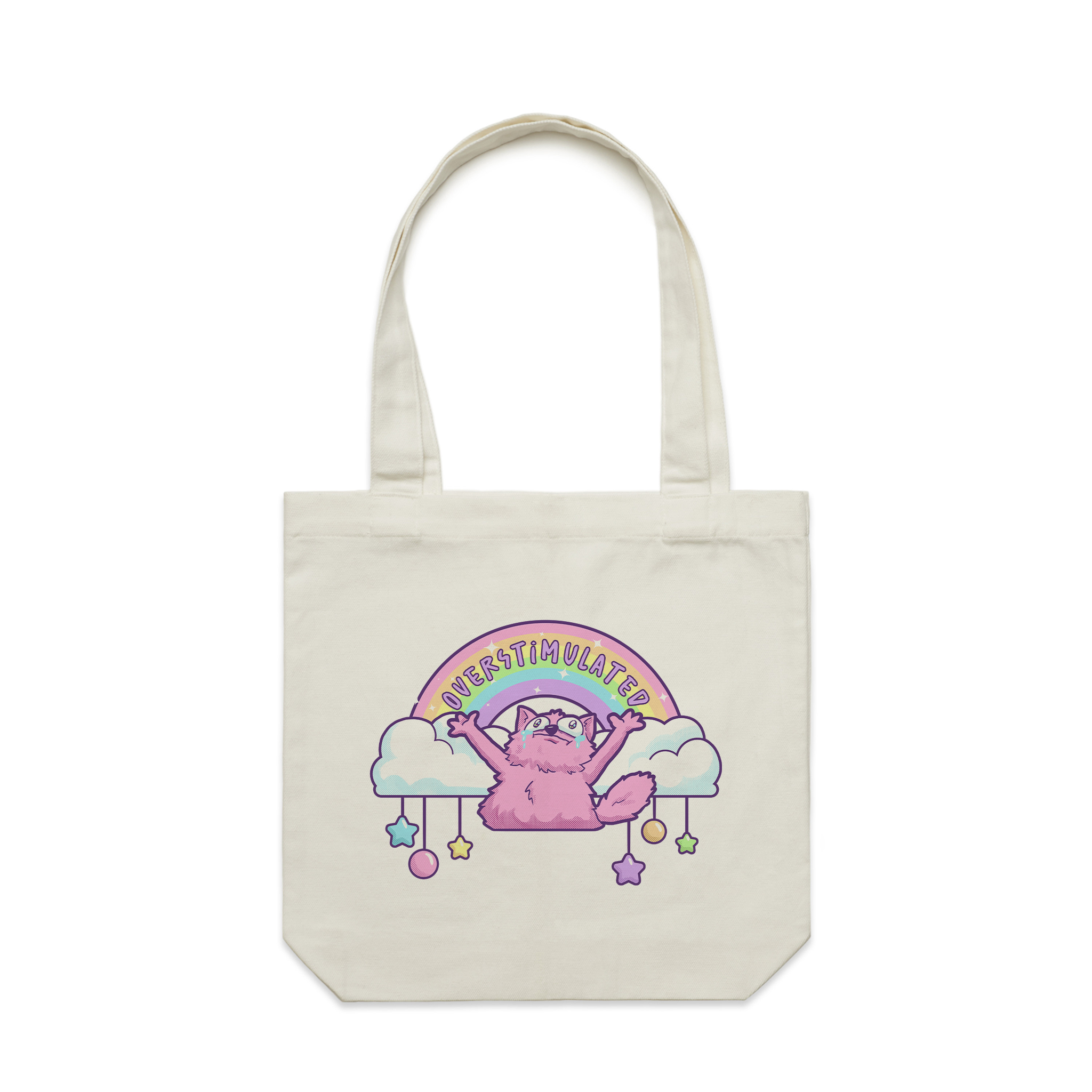 Overstimulated Rainbow Tote