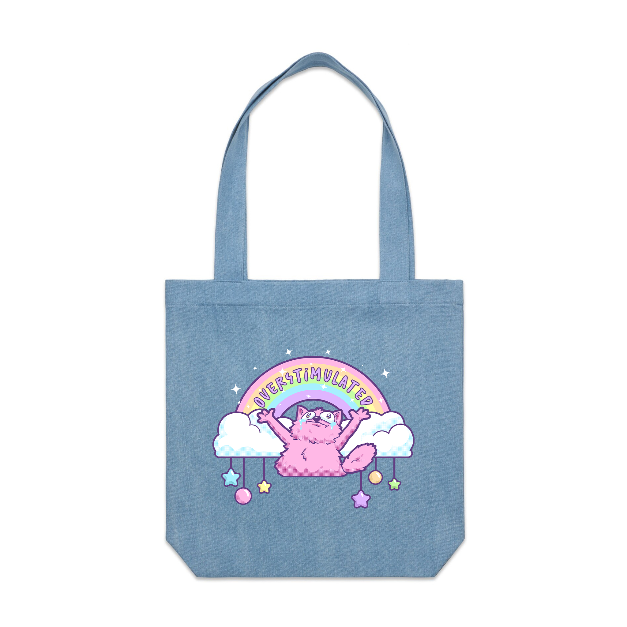 Overstimulated Rainbow Tote
