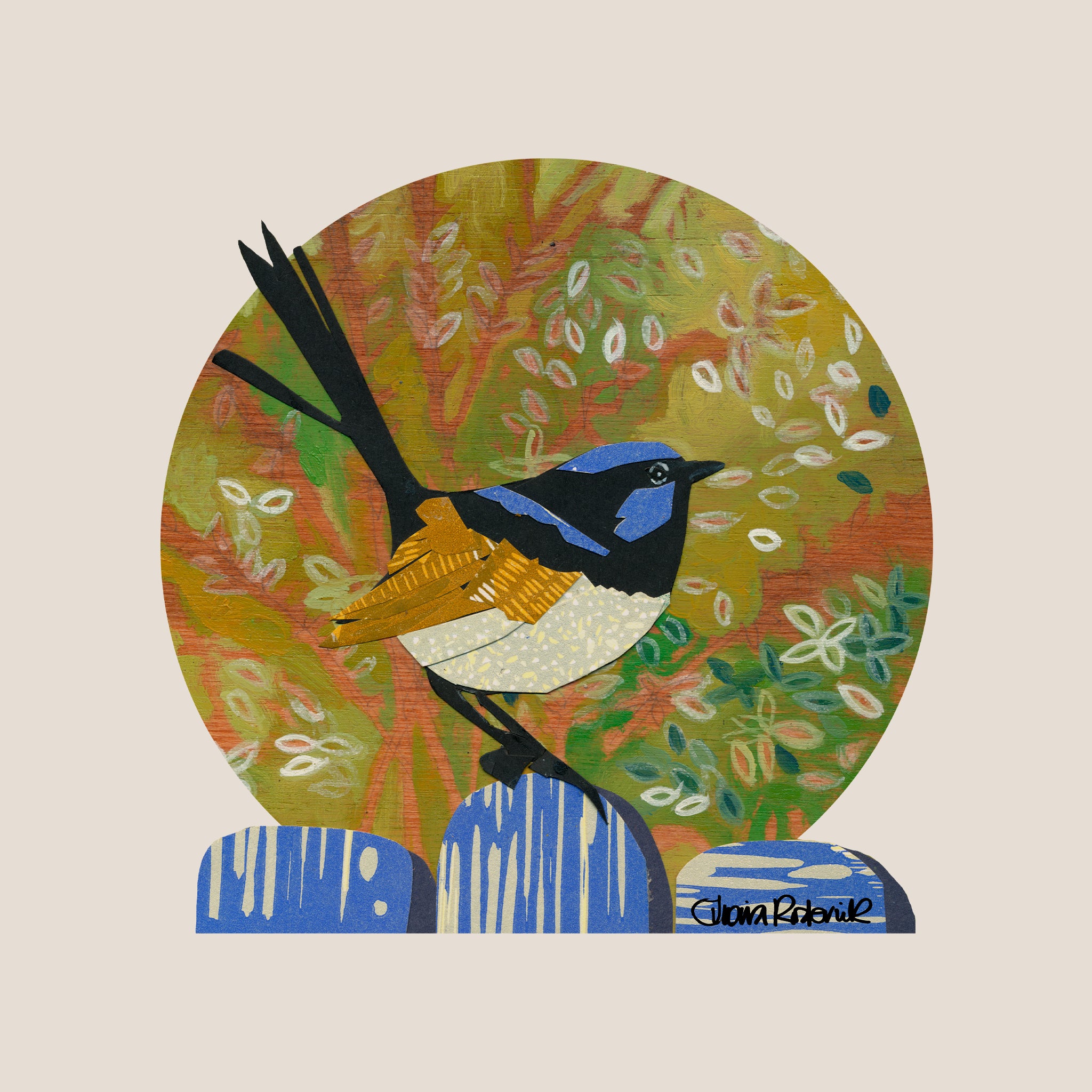 Paper Fairy Wren Tote