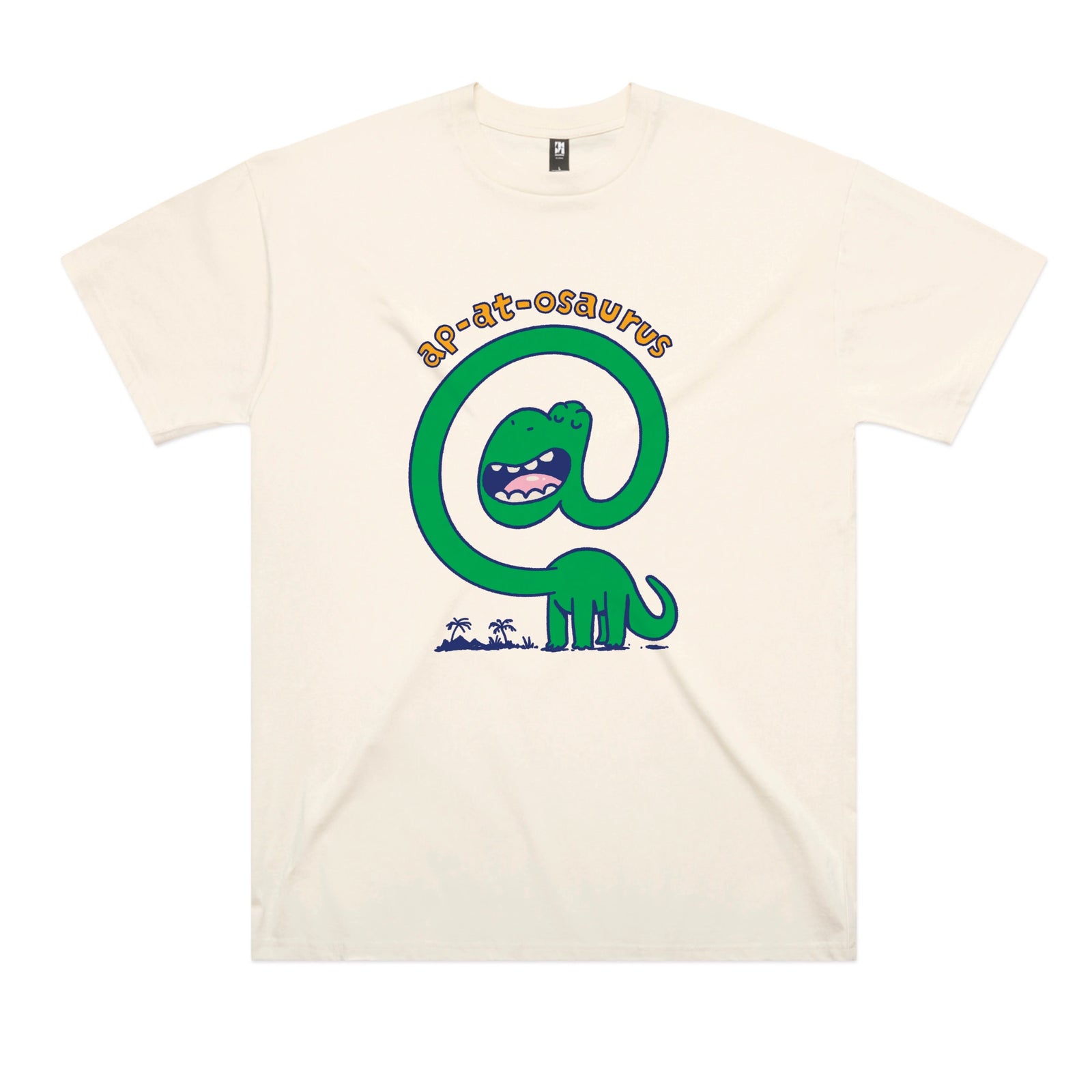 Ecru oversized t-shirt with Ap-at-osaurus graphic by Lonely Kids Club