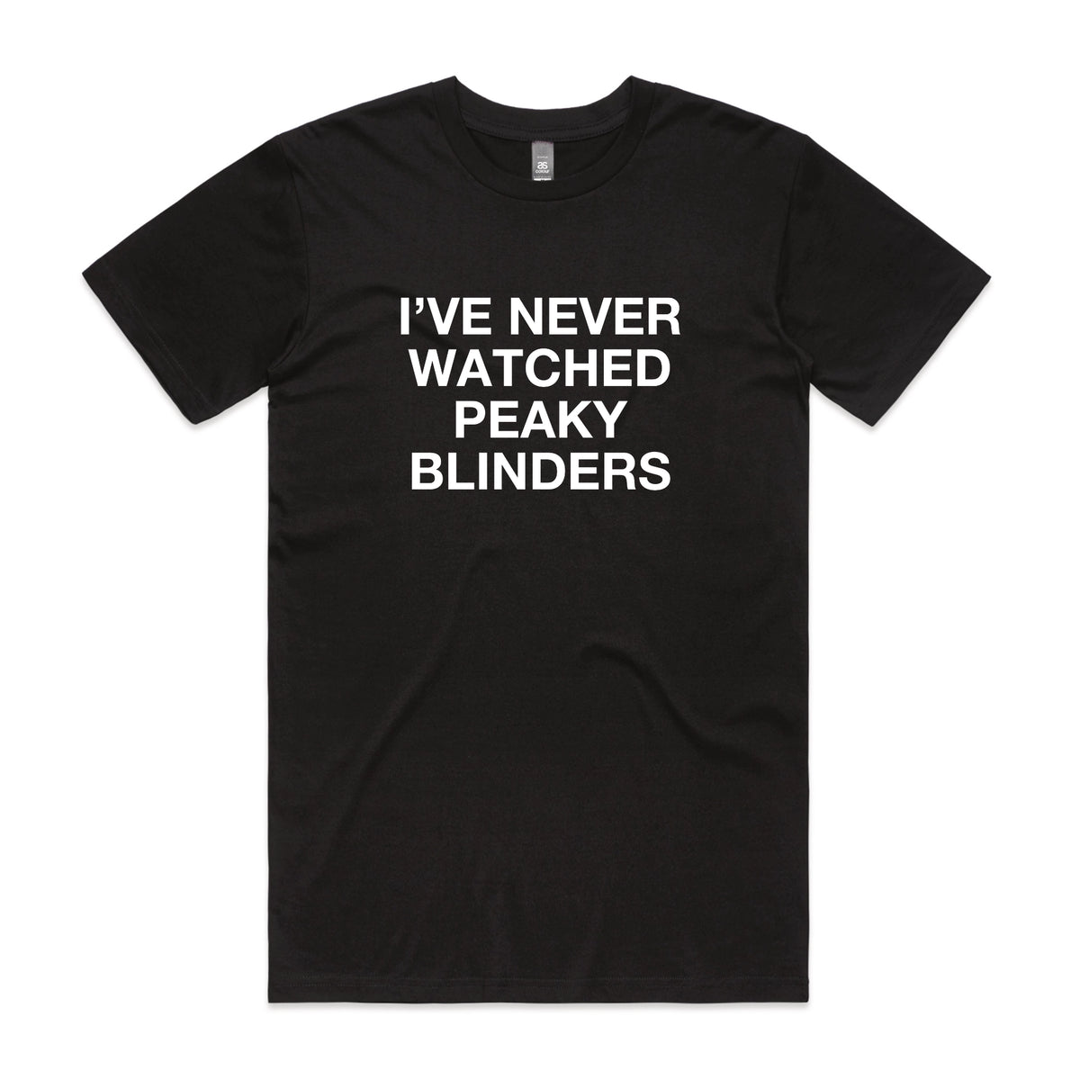 Black regular t-shirt with Peaky Blinders TV design from Lonely Kids Club