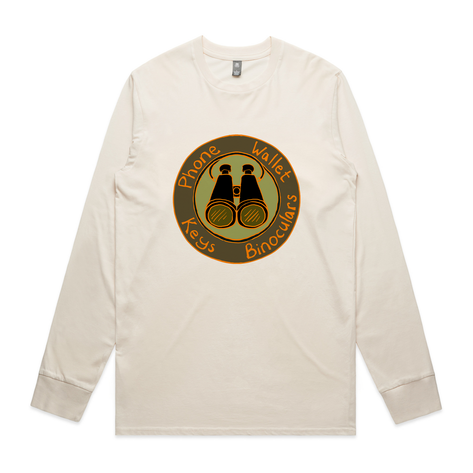 Phone Wallet Keys Binoculars Tee