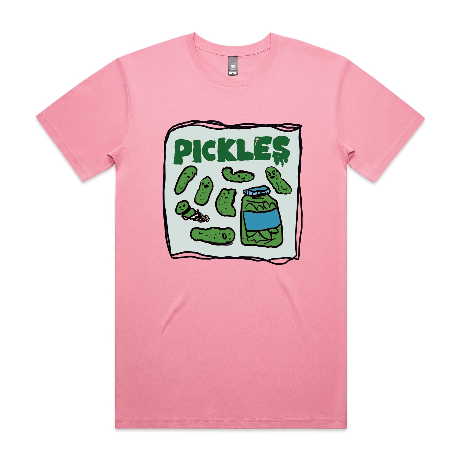 Bubblegum unisex t-shirt with Pickles graphic by Lonely Kids Club