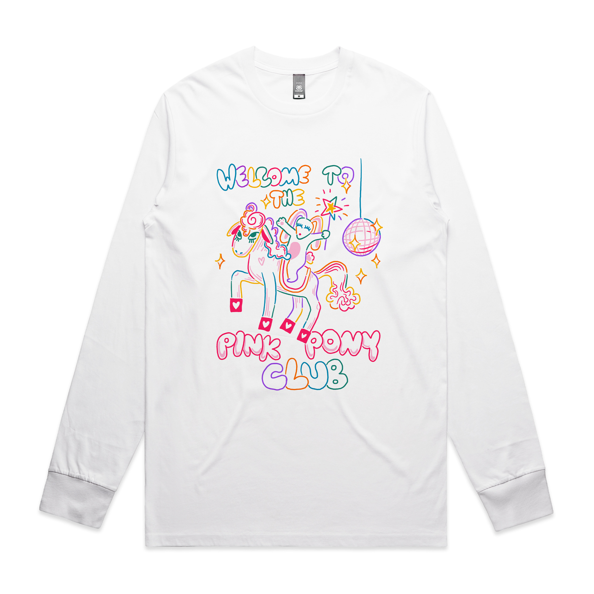 Pink Pony Club T-Shirt Inspired by Chappell Roan and sustainably printed in Sydney.